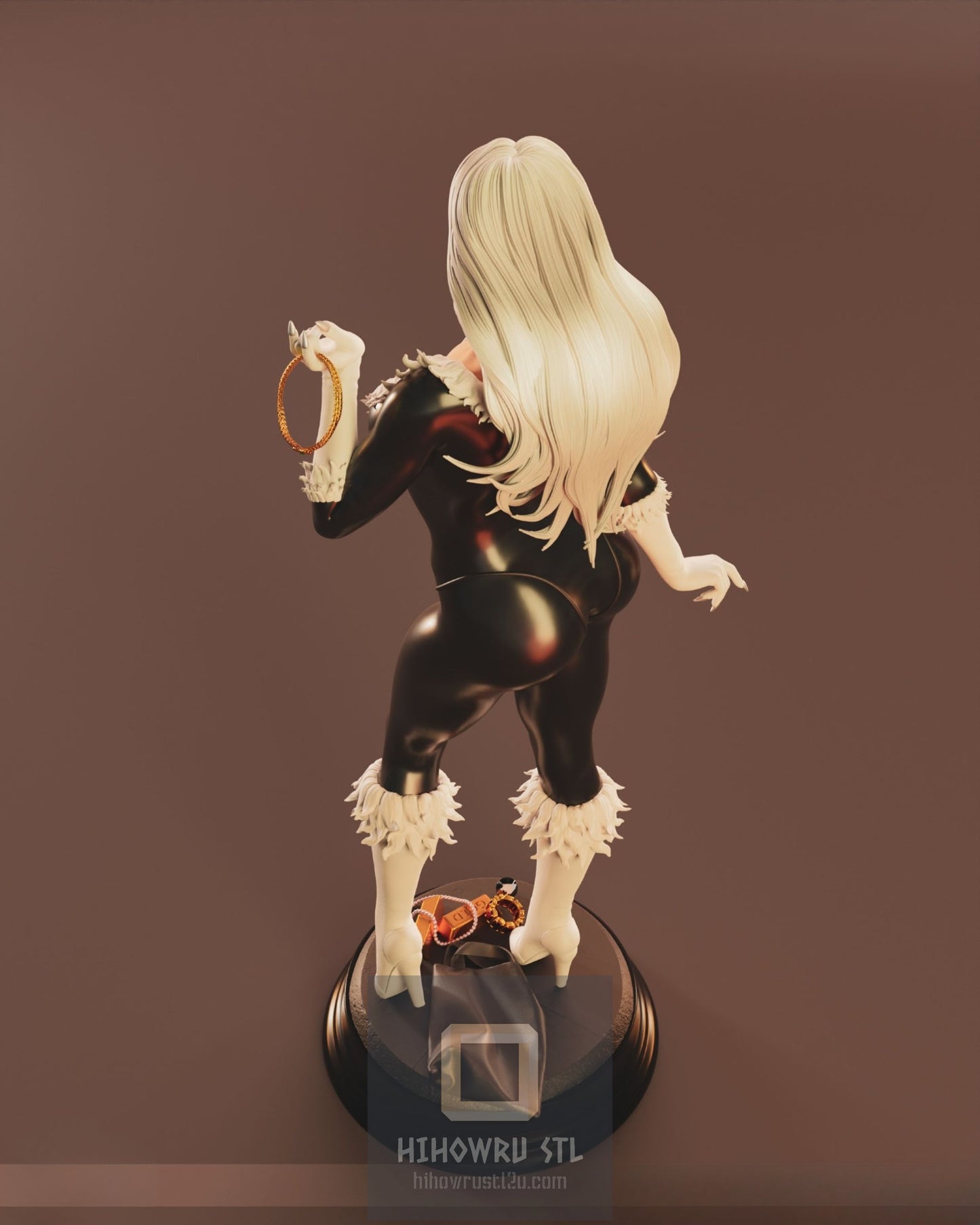4333 Black Cat NSFW - Marvel Comics - STL 3D Print Files X 3D Animations