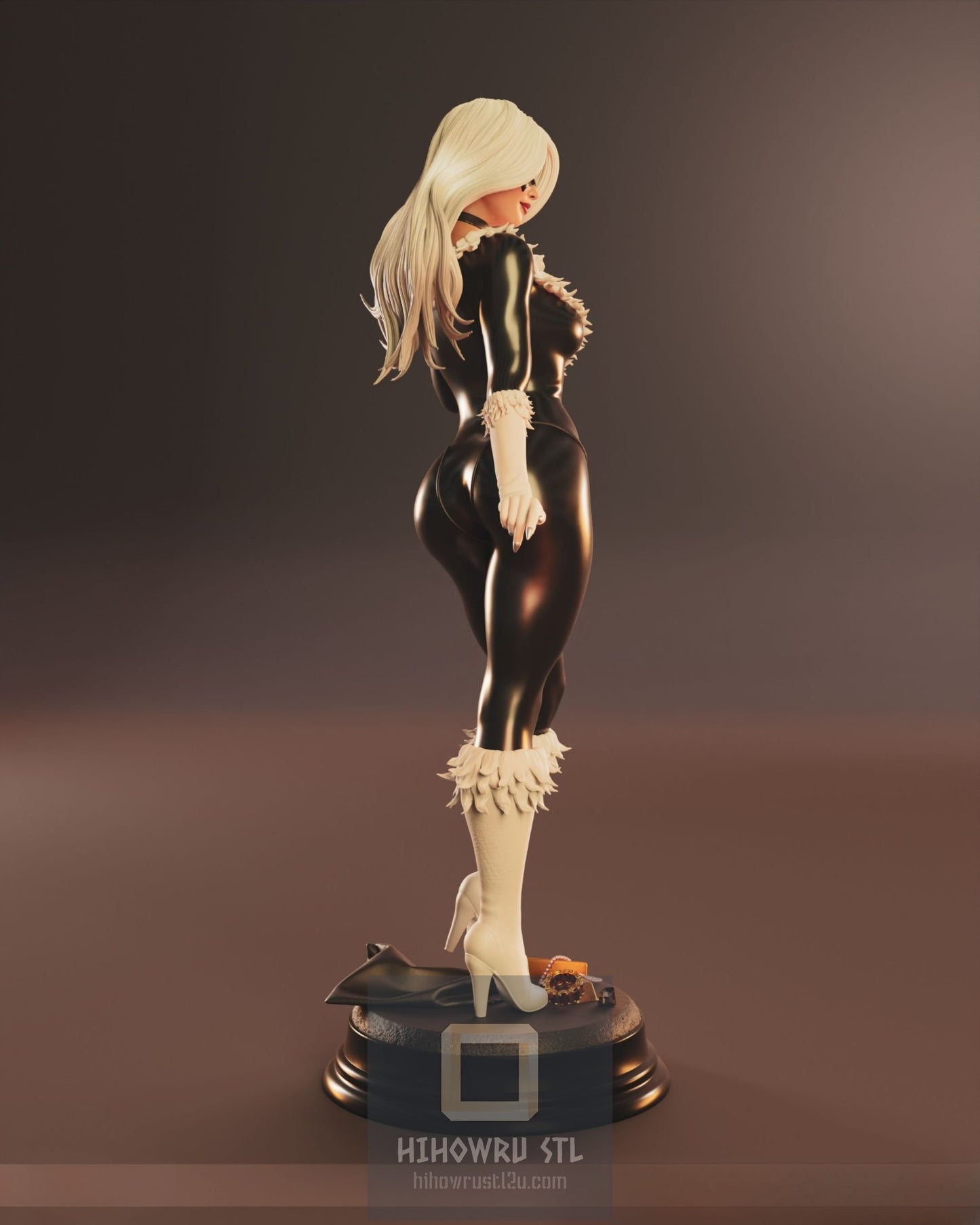 4333 Black Cat NSFW - Marvel Comics - STL 3D Print Files X 3D Animations
