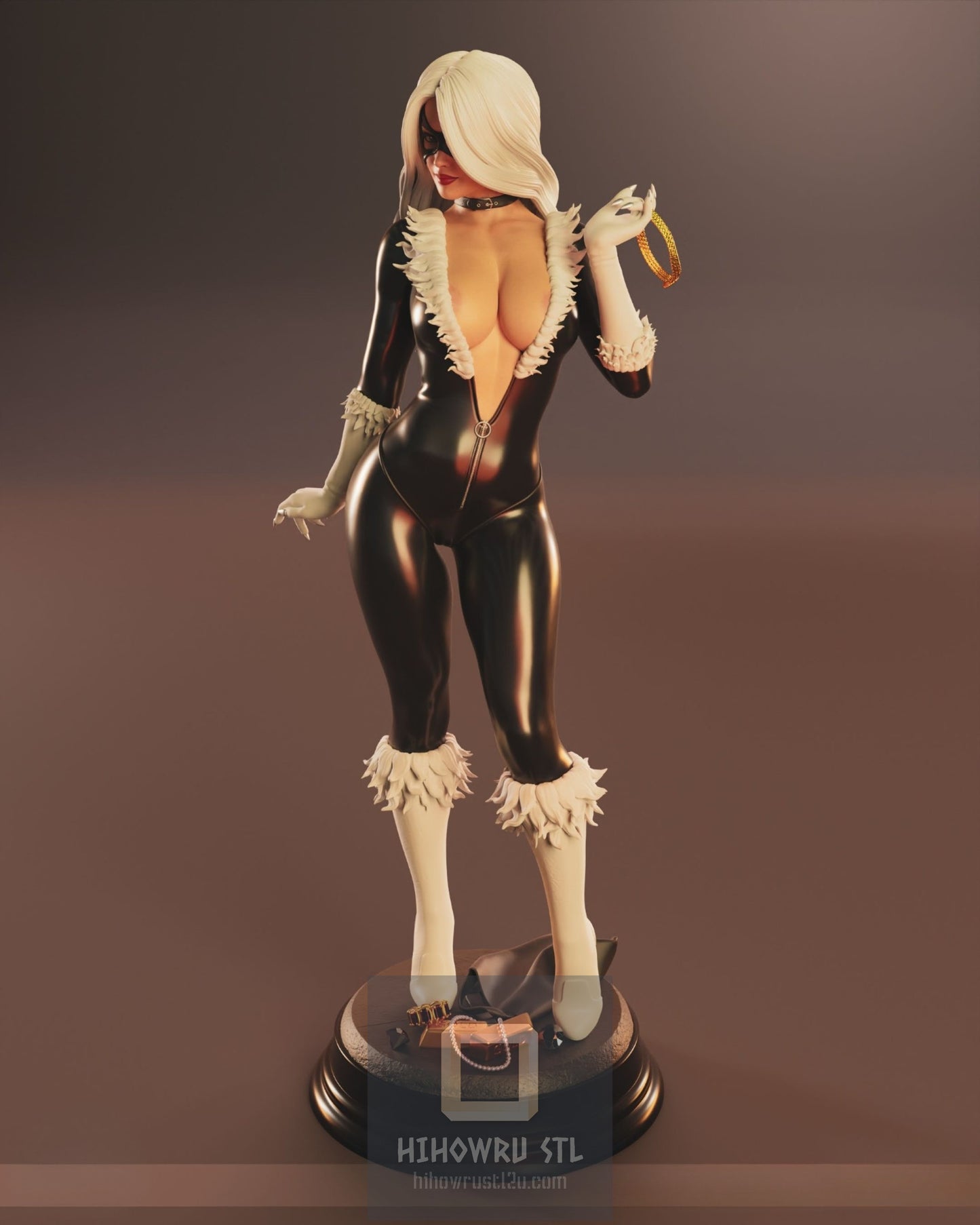 4333 Black Cat NSFW - Marvel Comics - STL 3D Print Files X 3D Animations