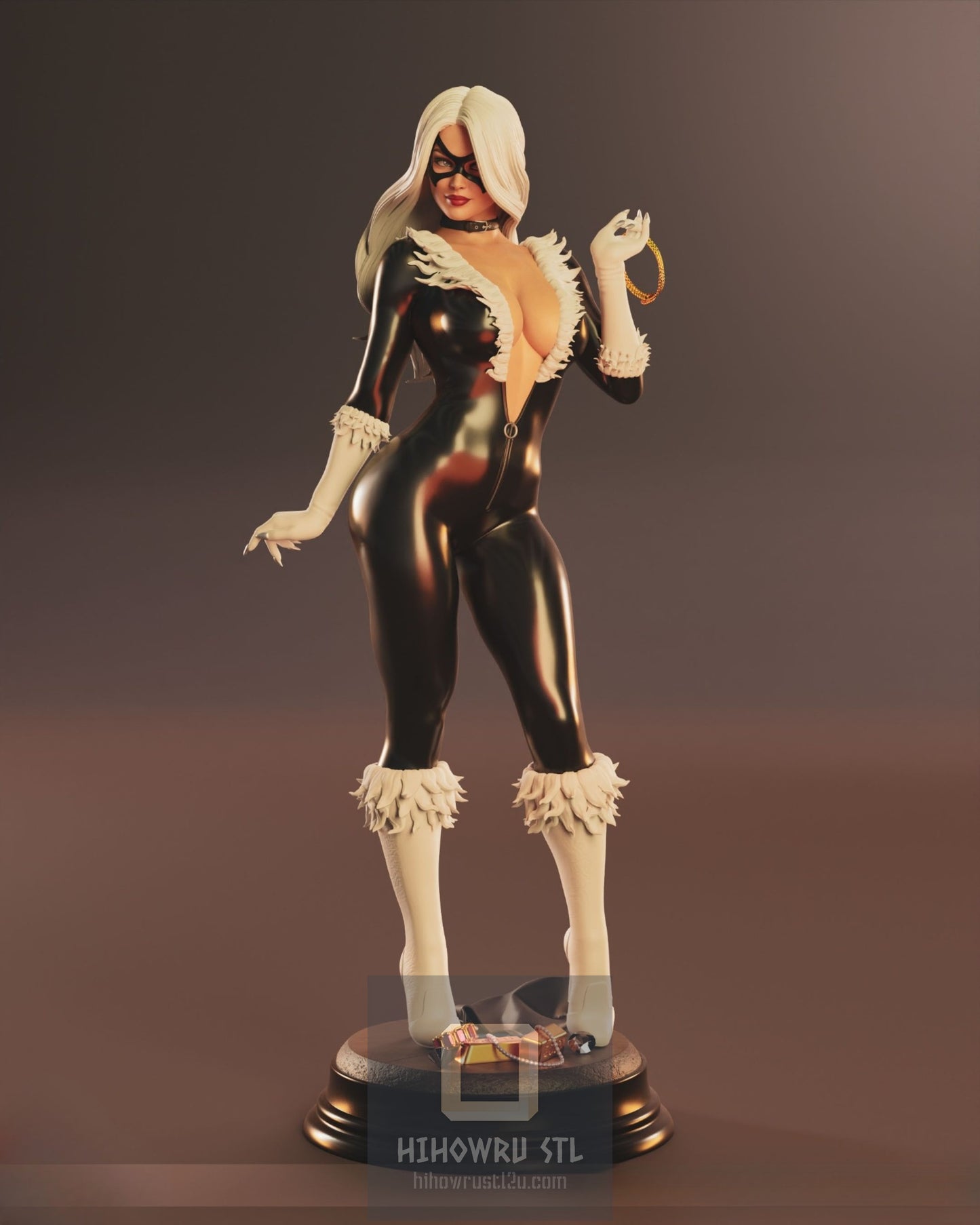 4333 Black Cat NSFW - Marvel Comics - STL 3D Print Files X 3D Animations