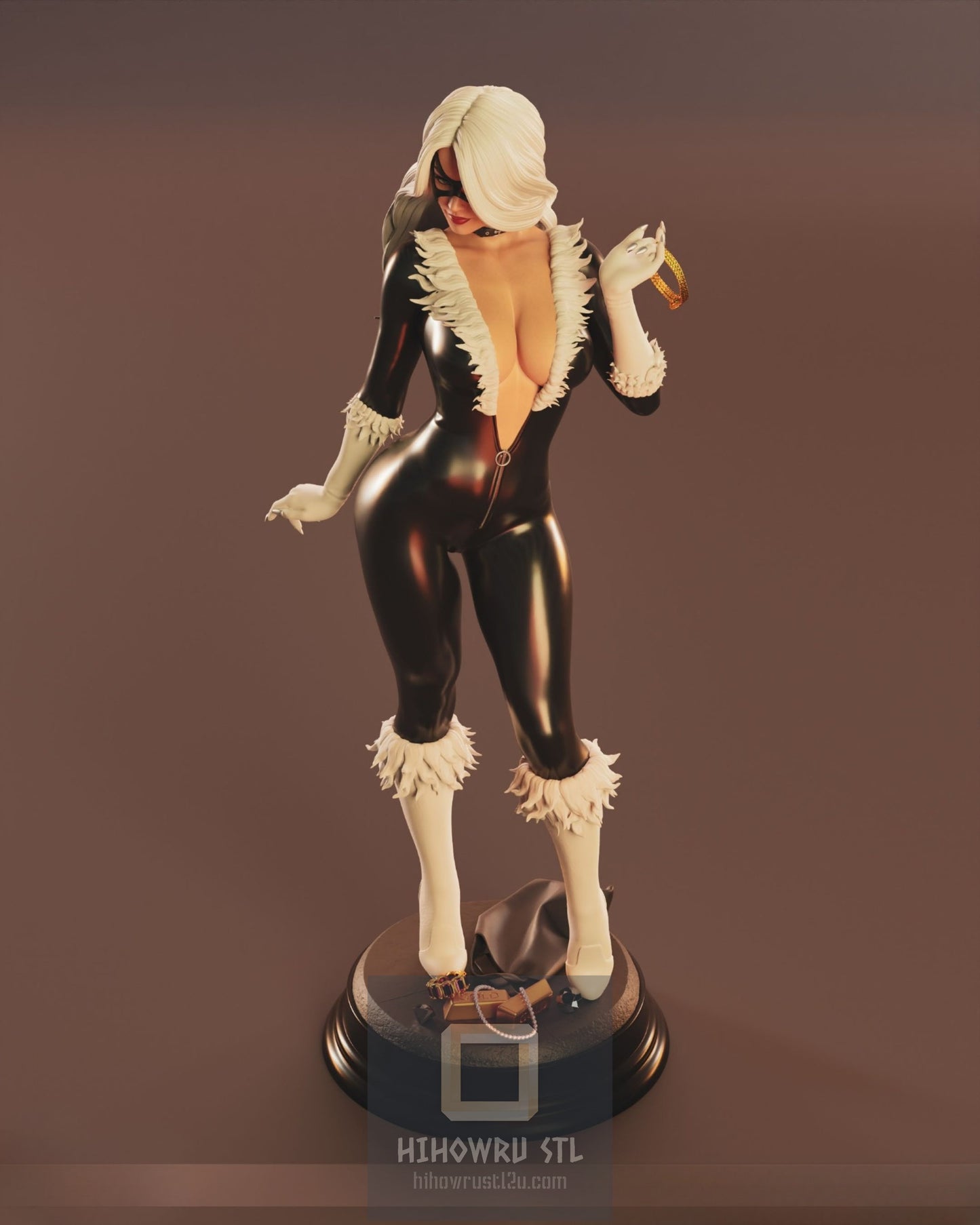 4333 Black Cat NSFW - Marvel Comics - STL 3D Print Files X 3D Animations