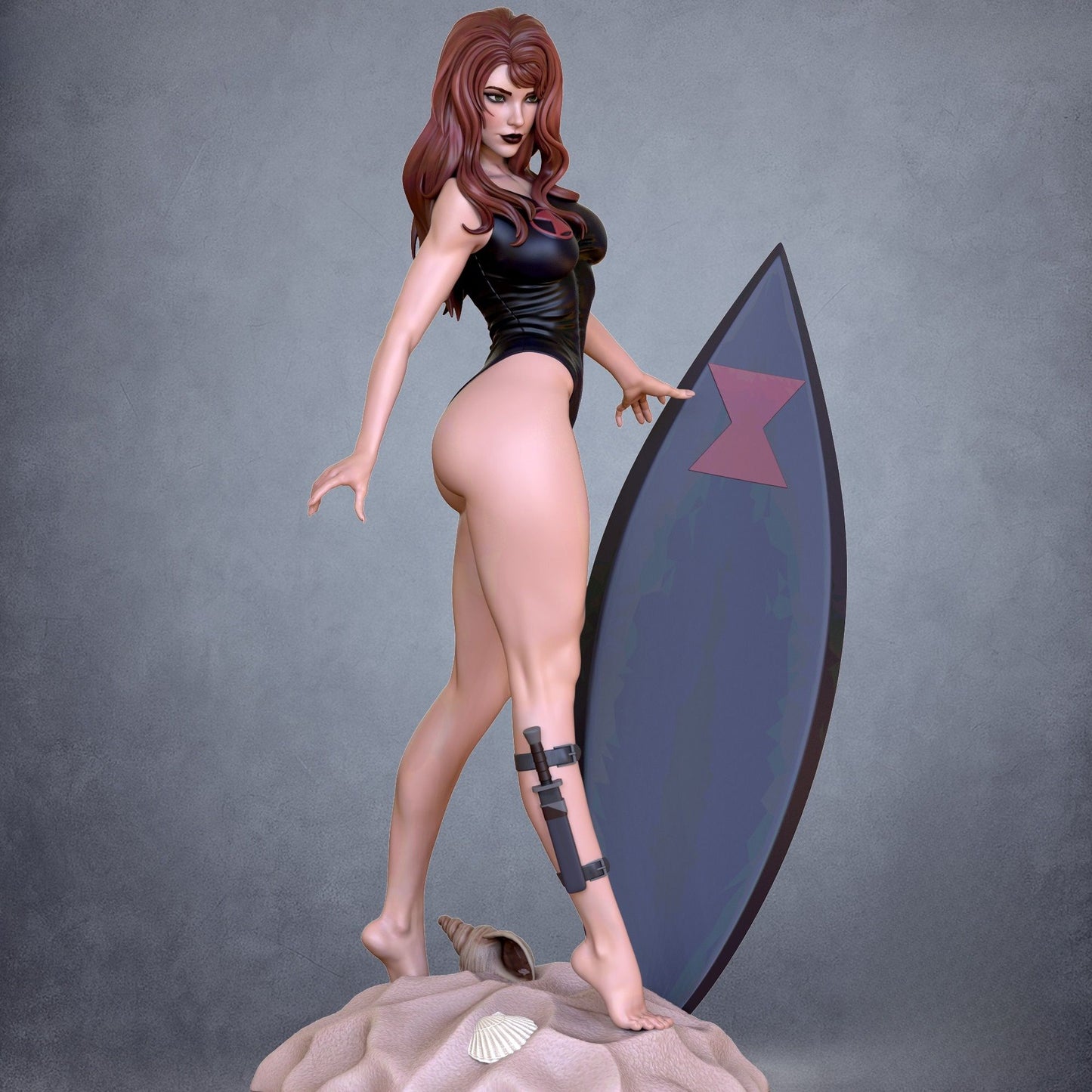 4028 Black Widow Swimsuit NSFW - STL 3D Print Files