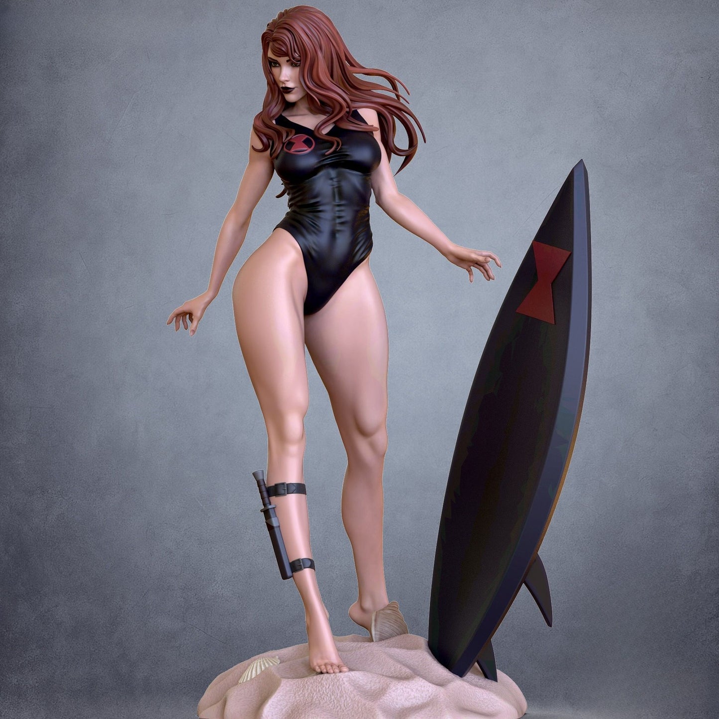 4028 Black Widow Swimsuit NSFW - STL 3D Print Files
