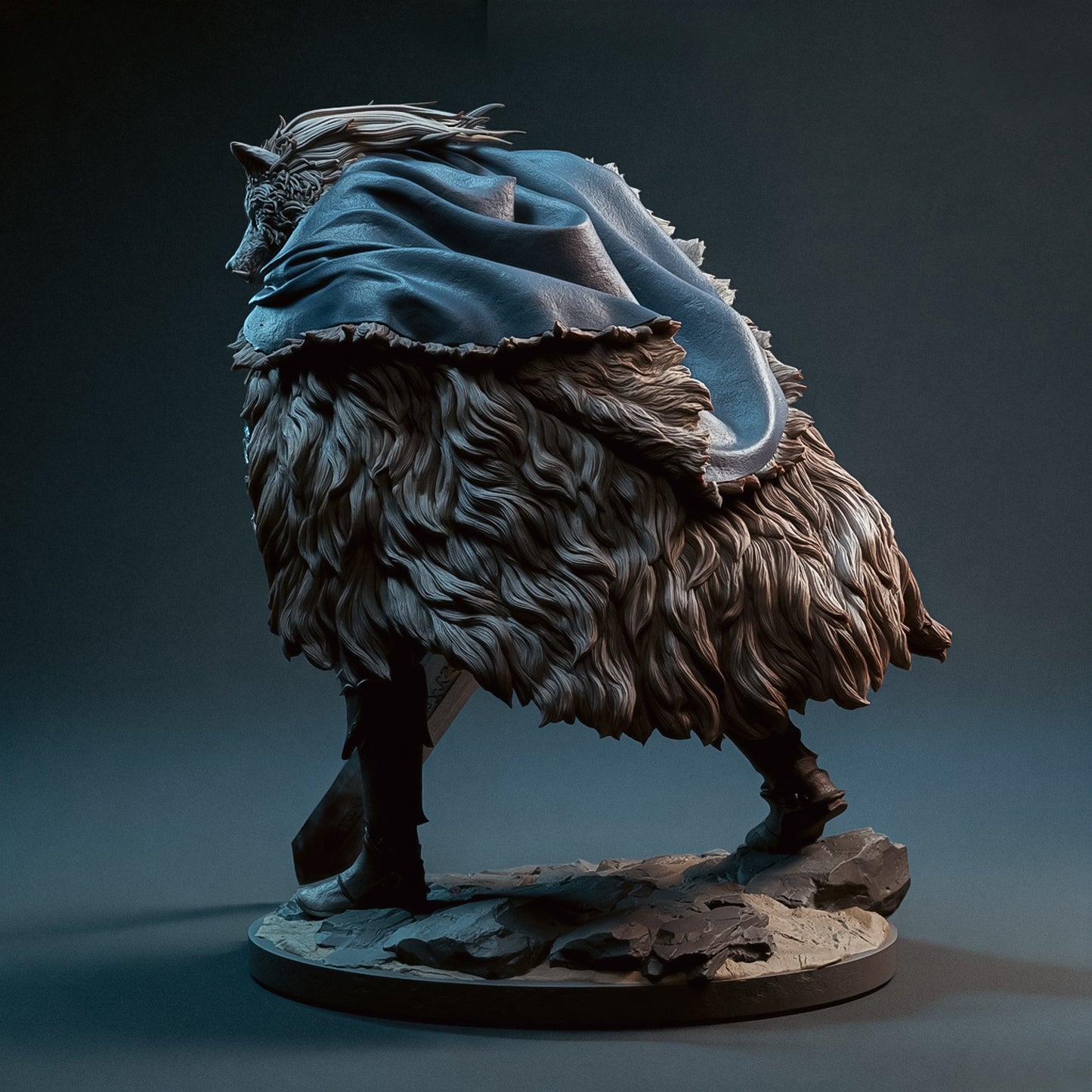 3551 Blaidd the Half-Wolf - Elden Ring - STL 3D Print Files