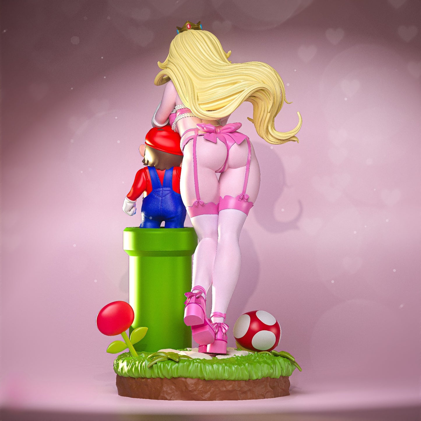 3388 Princes Peach - Super Mario Bros - STL 3D Print Files