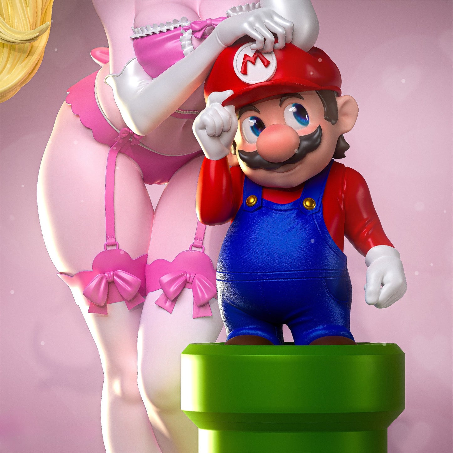 3388 Princes Peach - Super Mario Bros - STL 3D Print Files