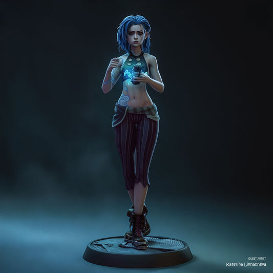3414 Broken Jinx - League of Legends - STL 3D Print Files