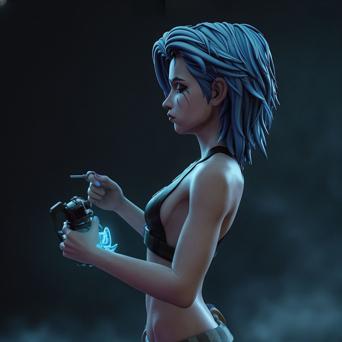 3414 Broken Jinx - League of Legends - STL 3D Print Files
