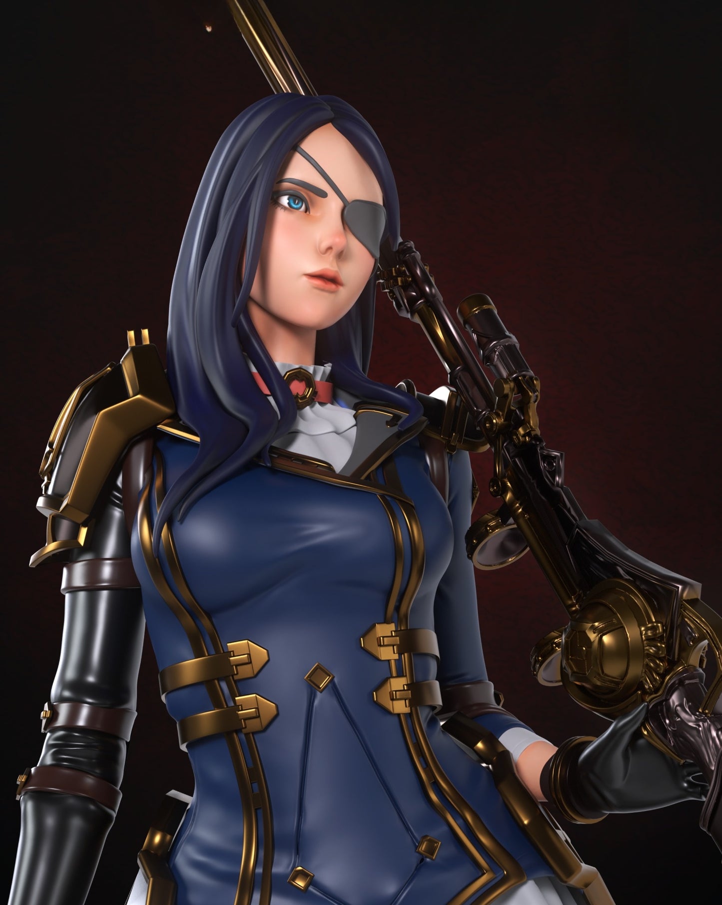 3449 Caitlyn Arcane - League of Legends - STL 3D Print Files