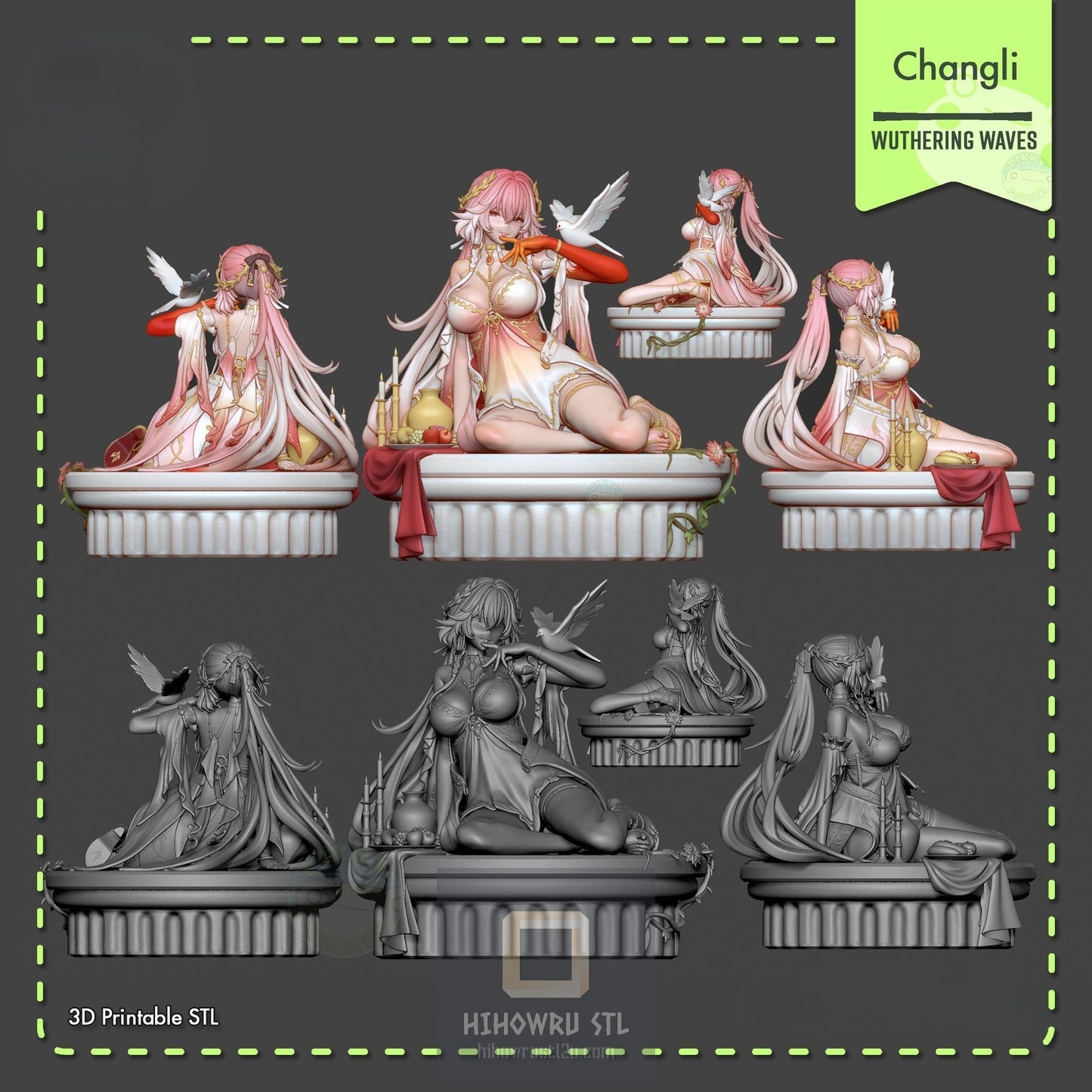 4471 Changli - Wuthering Waves - STL 3D Print Files