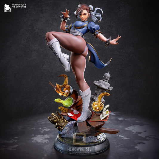 5354 Chun-Li - Street Fighter - STL 3D Print Files