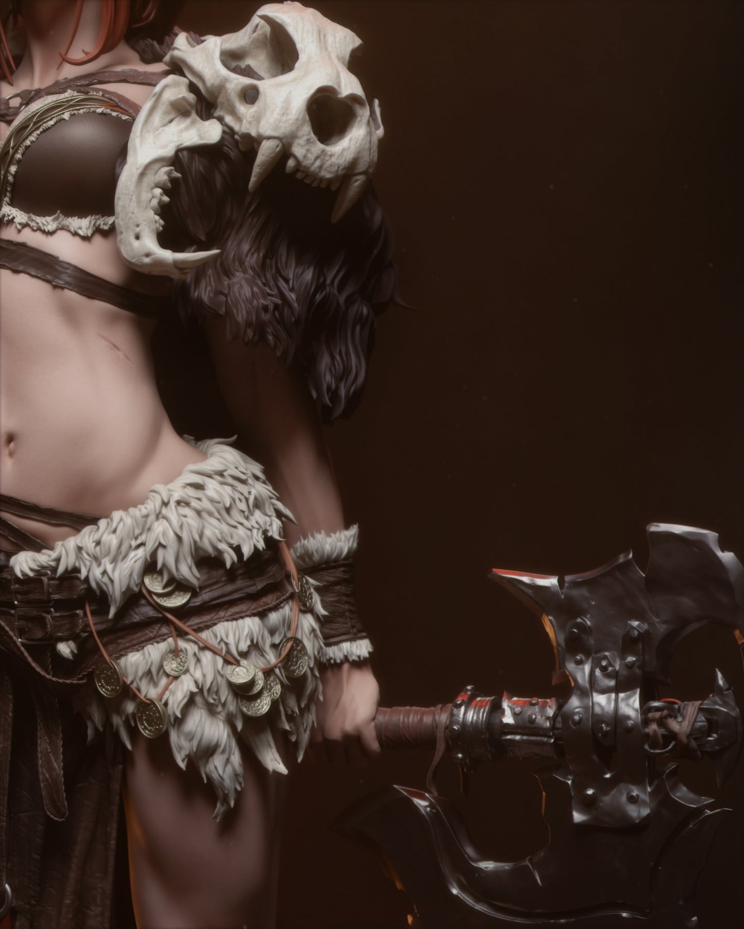 3710 Barbarian Queen - STL 3D Print Files