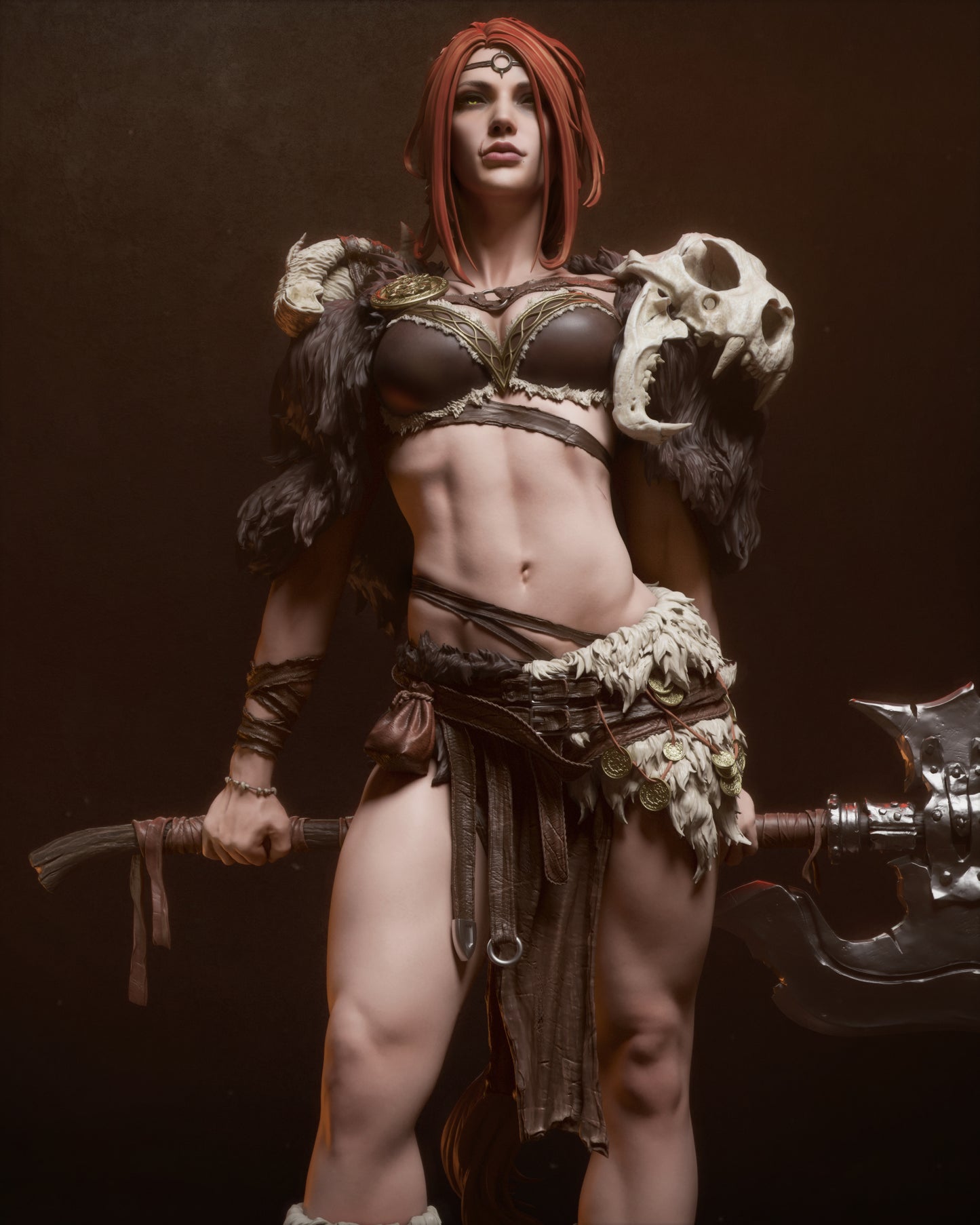 3710 Barbarian Queen - STL 3D Print Files