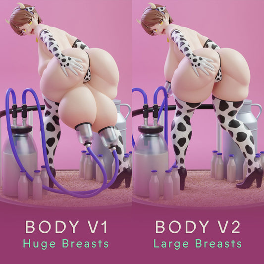 3419 Cow Girl NSFW - STL 3D Print Files