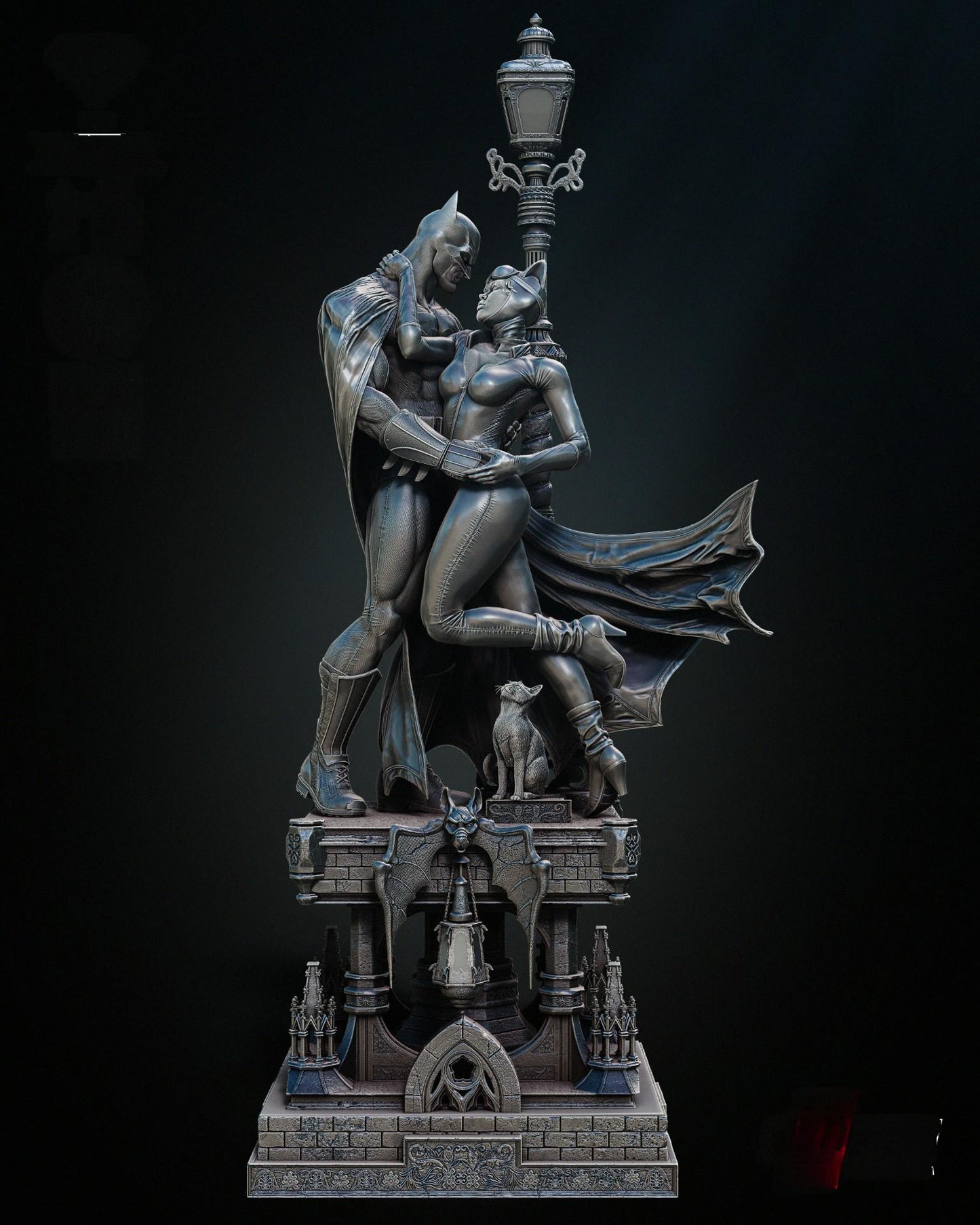 1985 Batman AND Catwoman Diorama - DC Comics - STL 3D Print Files