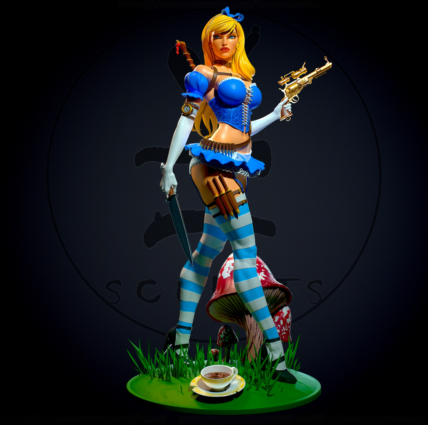 2084 Alice NSFW - Alice in Wonderland - STL 3D Print Files
