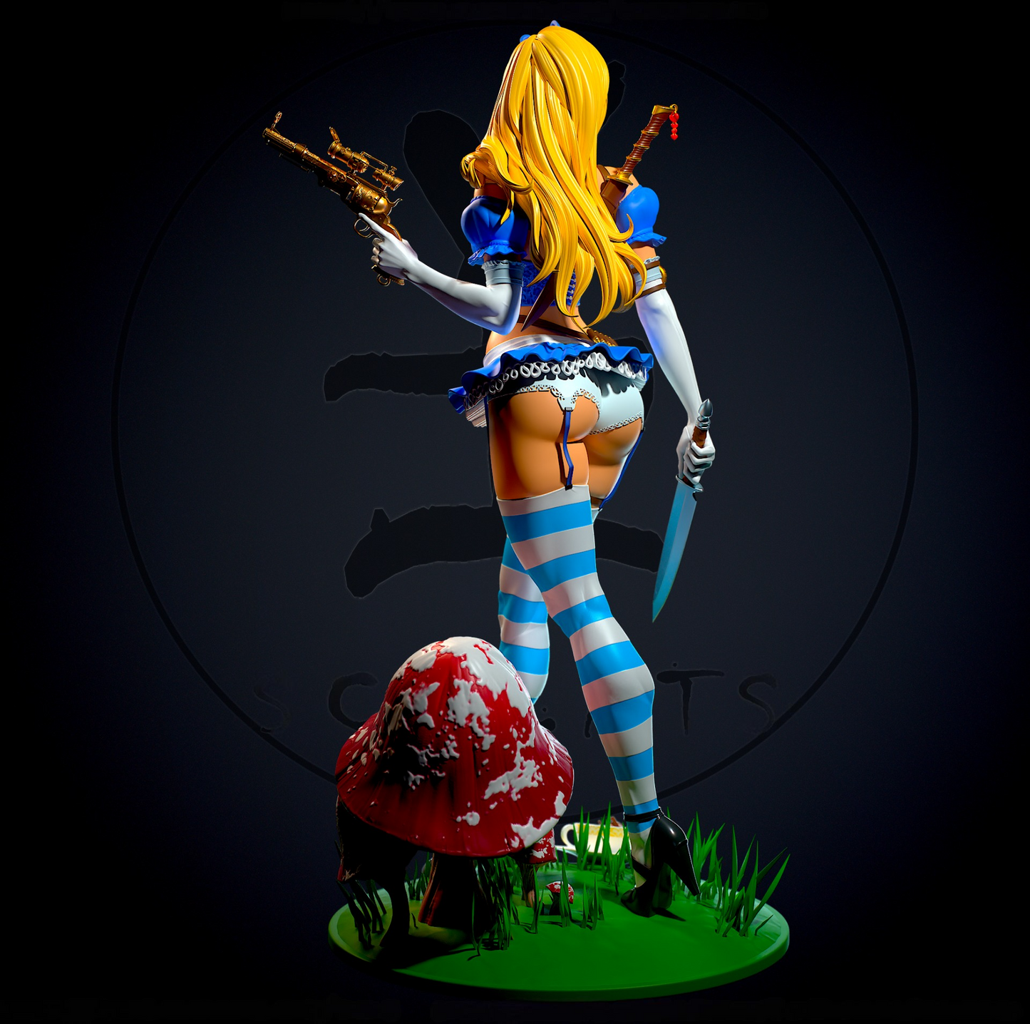 2084 Alice NSFW - Alice in Wonderland - STL 3D Print Files