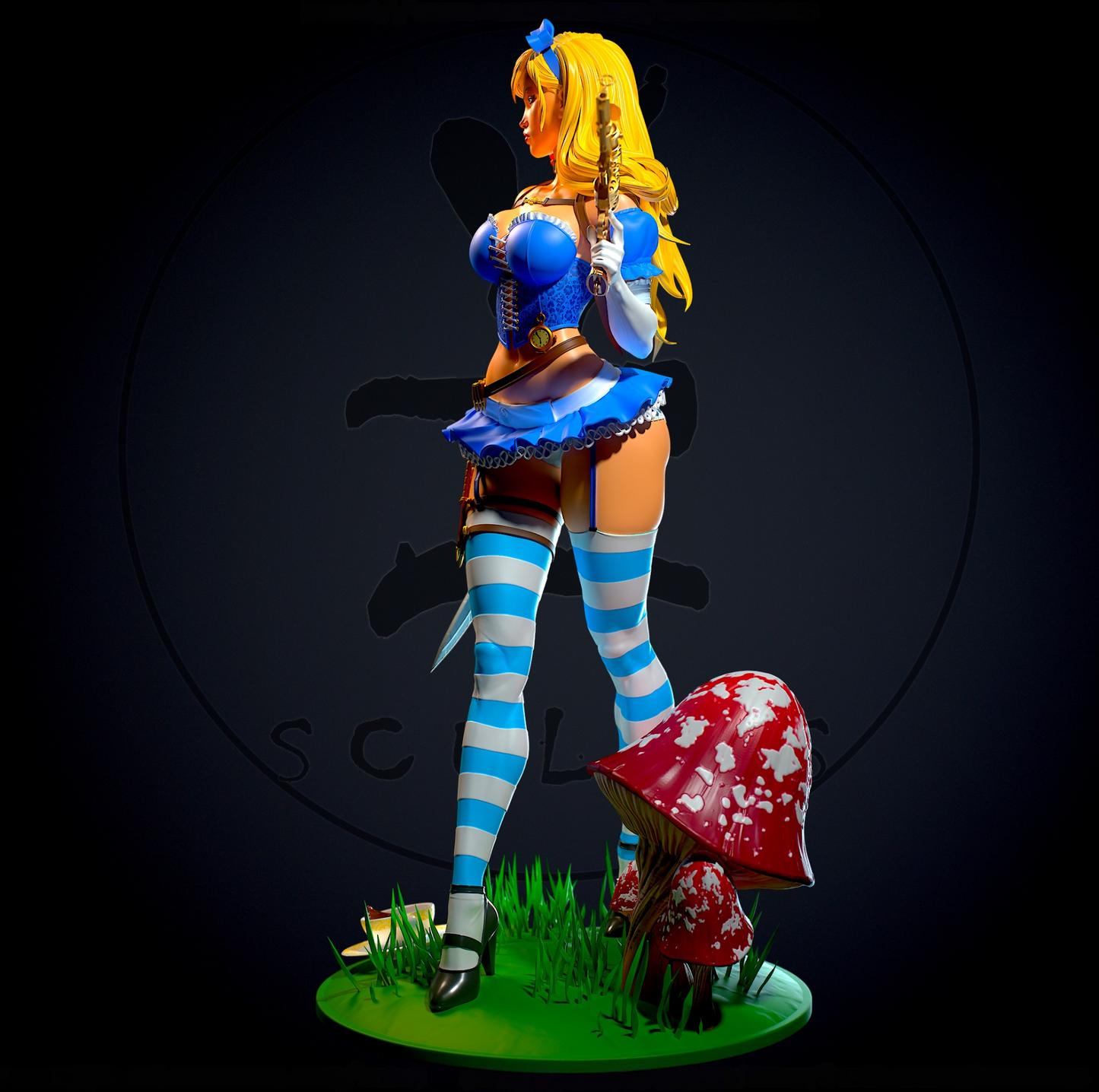 2084 Alice NSFW - Alice in Wonderland - STL 3D Print Files
