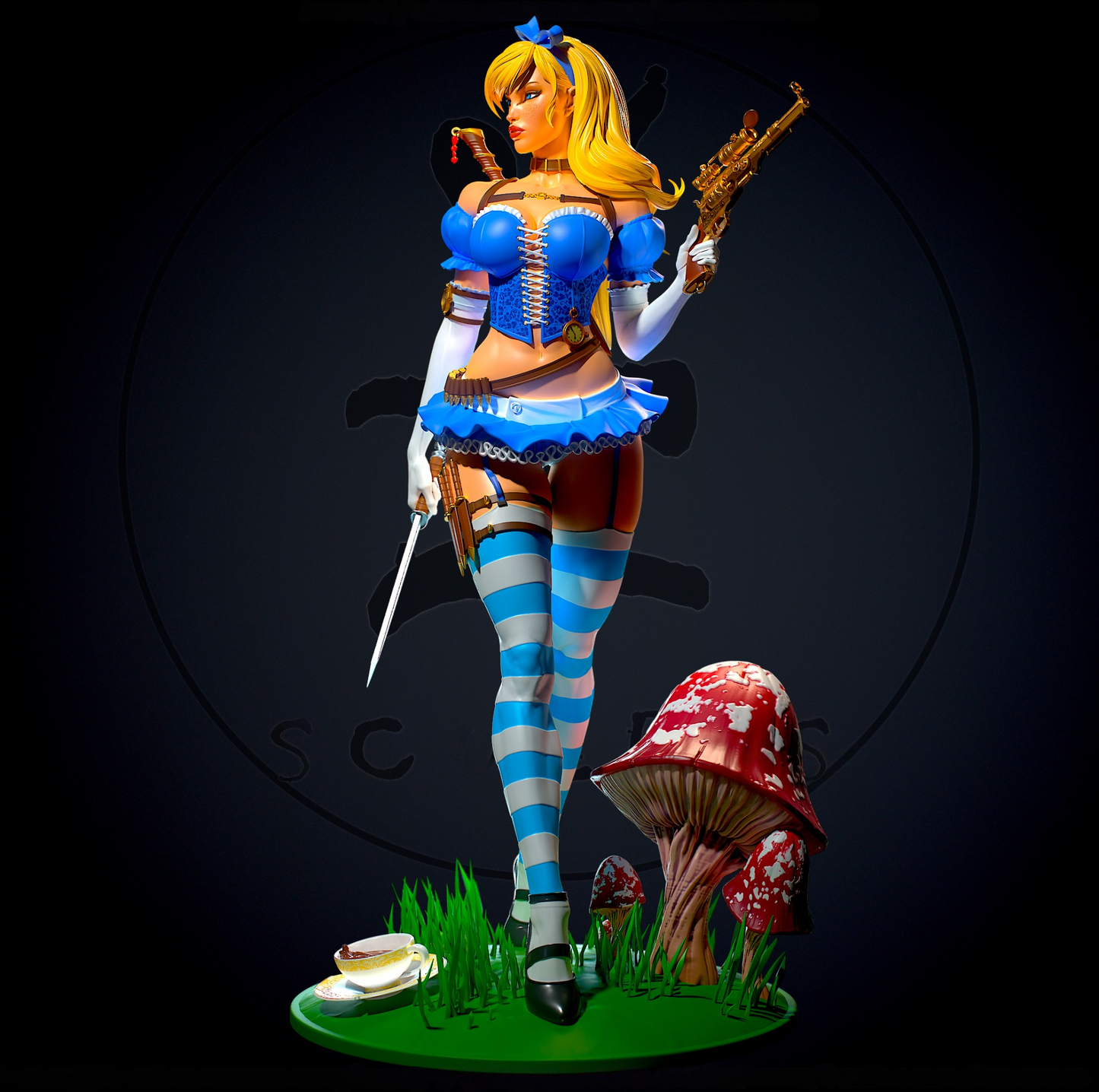 2084 Alice NSFW - Alice in Wonderland - STL 3D Print Files