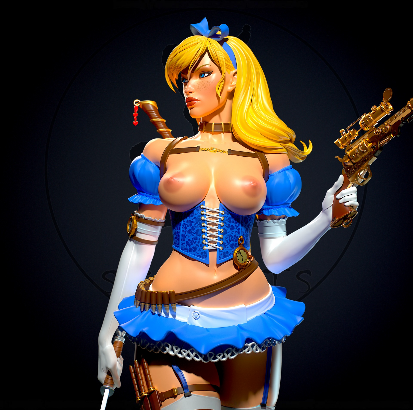 2084 Alice NSFW - Alice in Wonderland - STL 3D Print Files