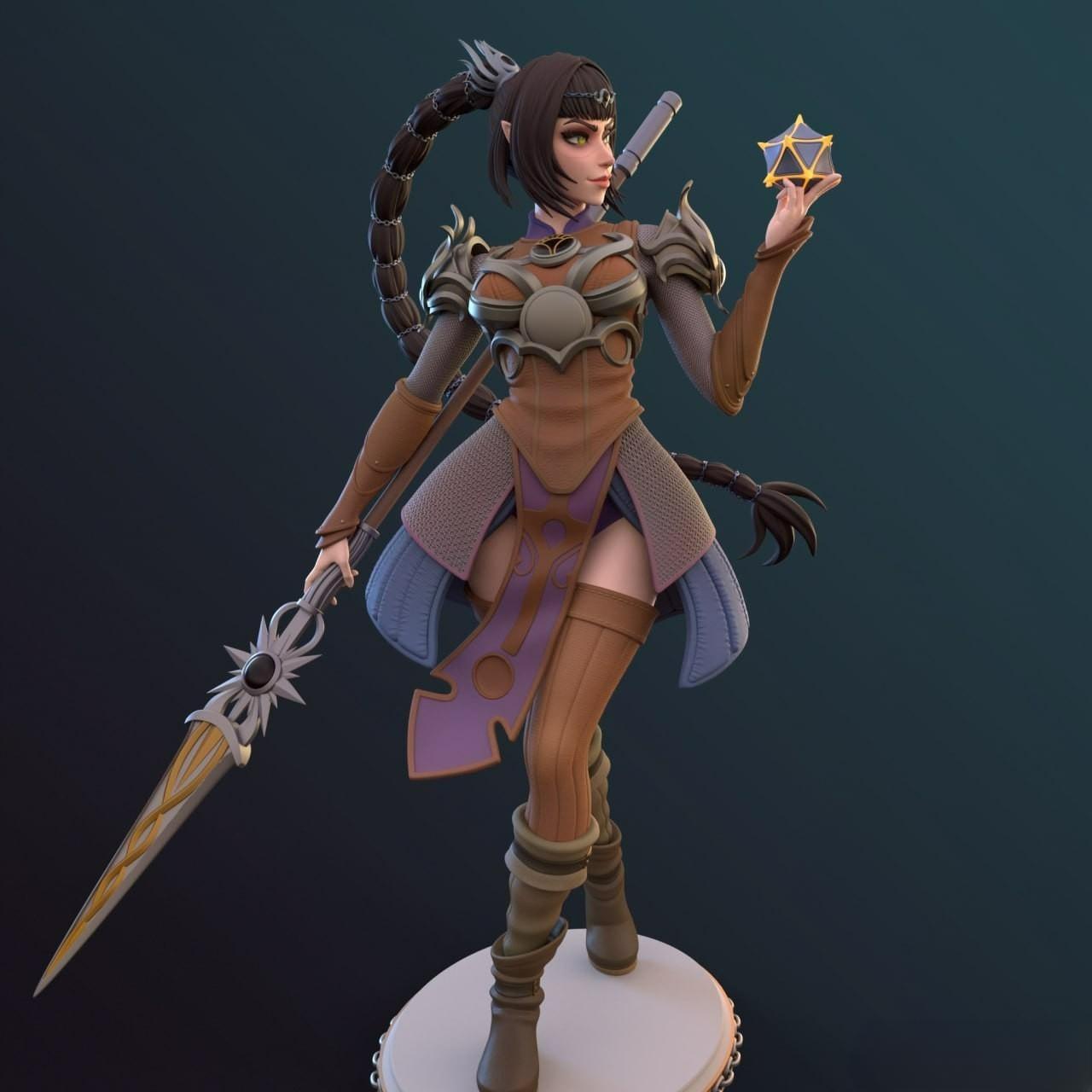 2132 Shadowheart NSFW - Baldurs Gate 3 - STL 3D Print Files
