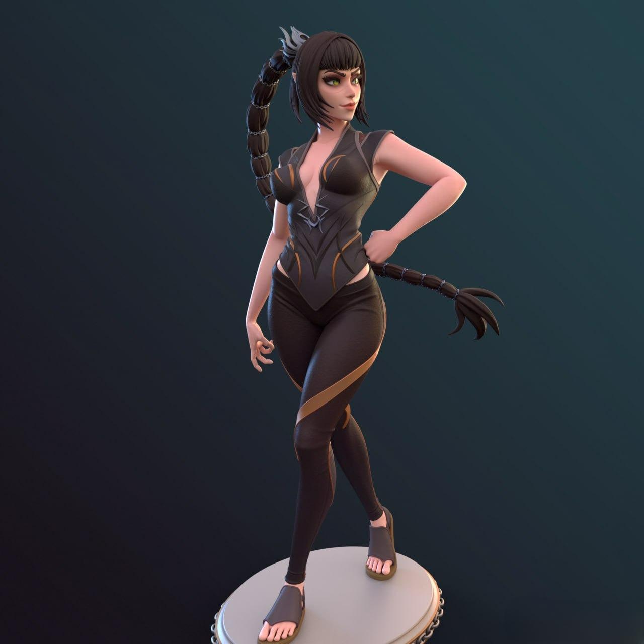 2132 Shadowheart NSFW - Baldurs Gate 3 - STL 3D Print Files