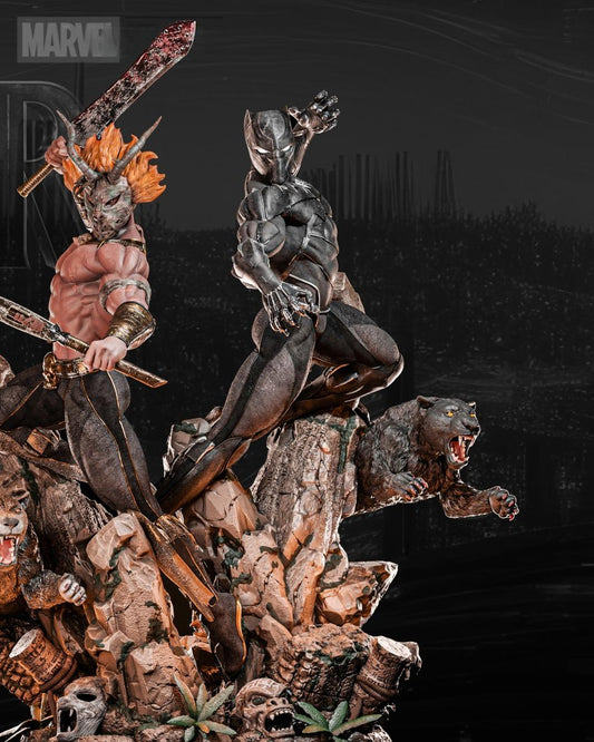 2141 Black Panther and Killmonger - STL 3D Print Files