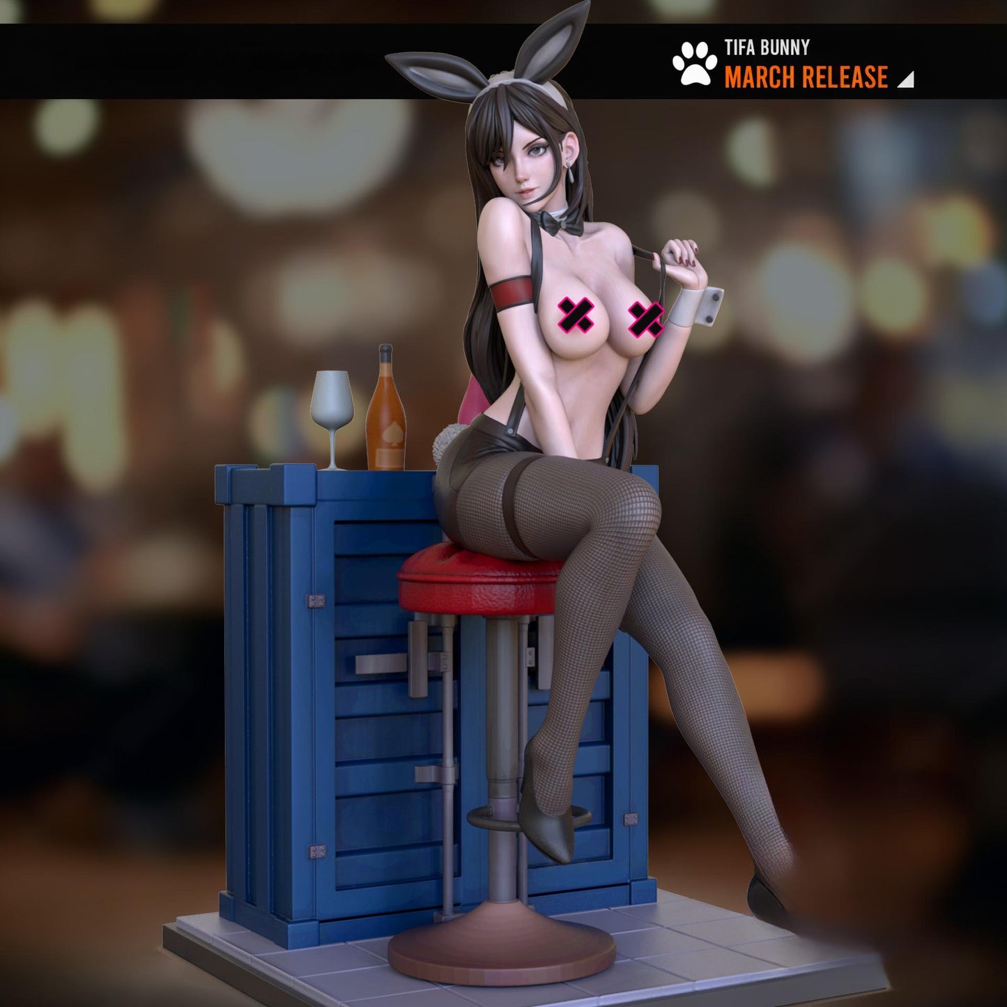 2197 Tifa Lockhart NSFW - Final Fantasy - STL 3D Print Files