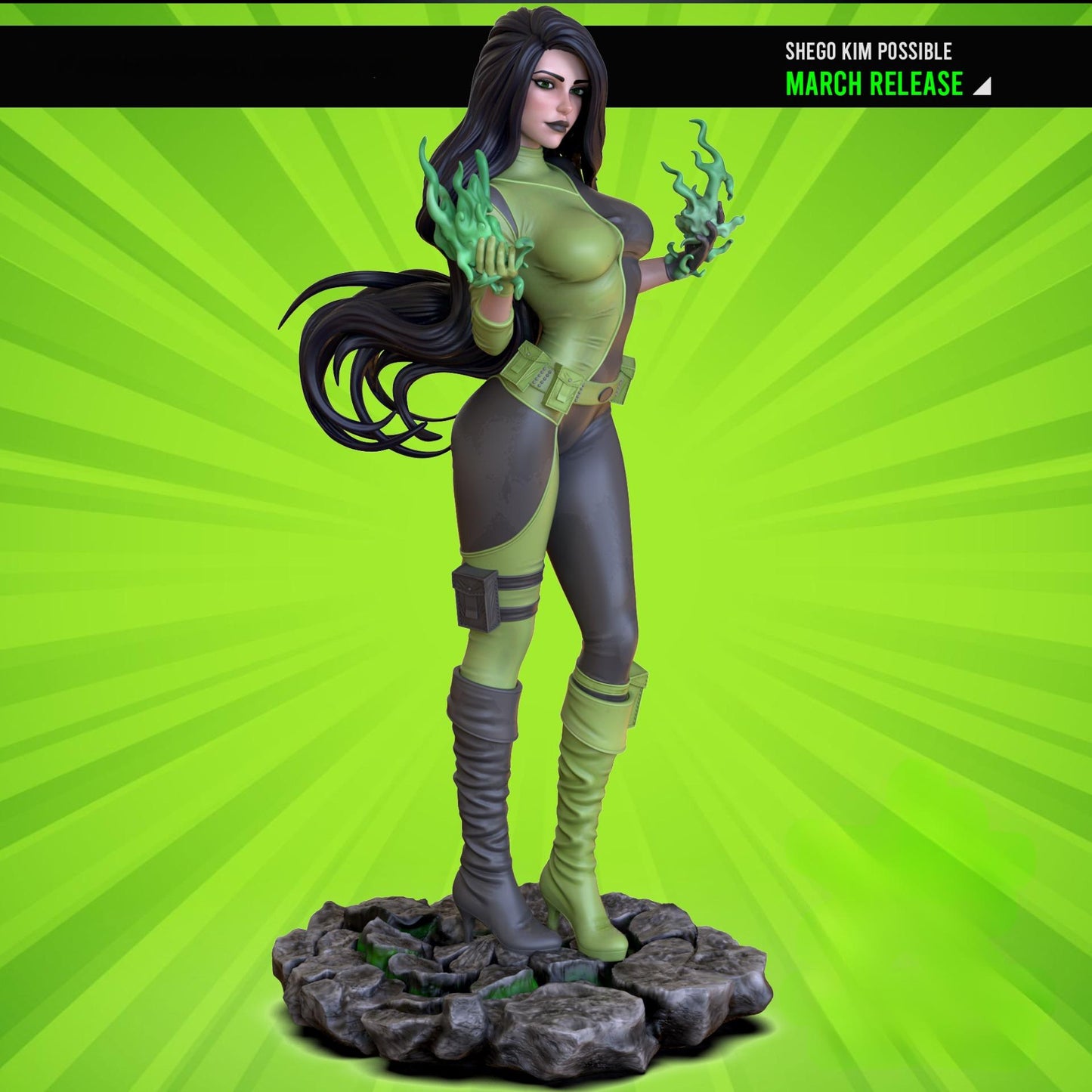 2198 Shego NSFW - Kim Possible - STL 3D Print Files