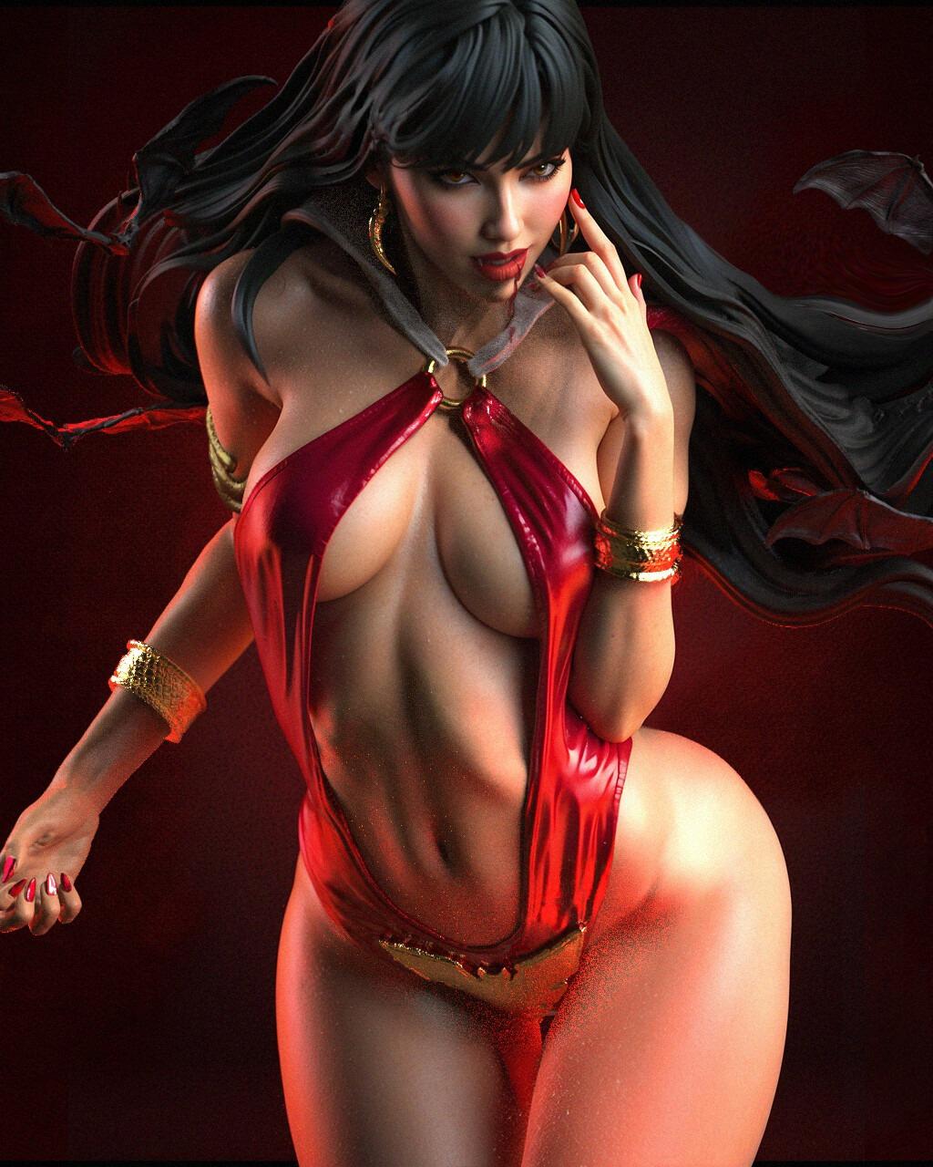 2228 Vampirella - STL 3D Print Files