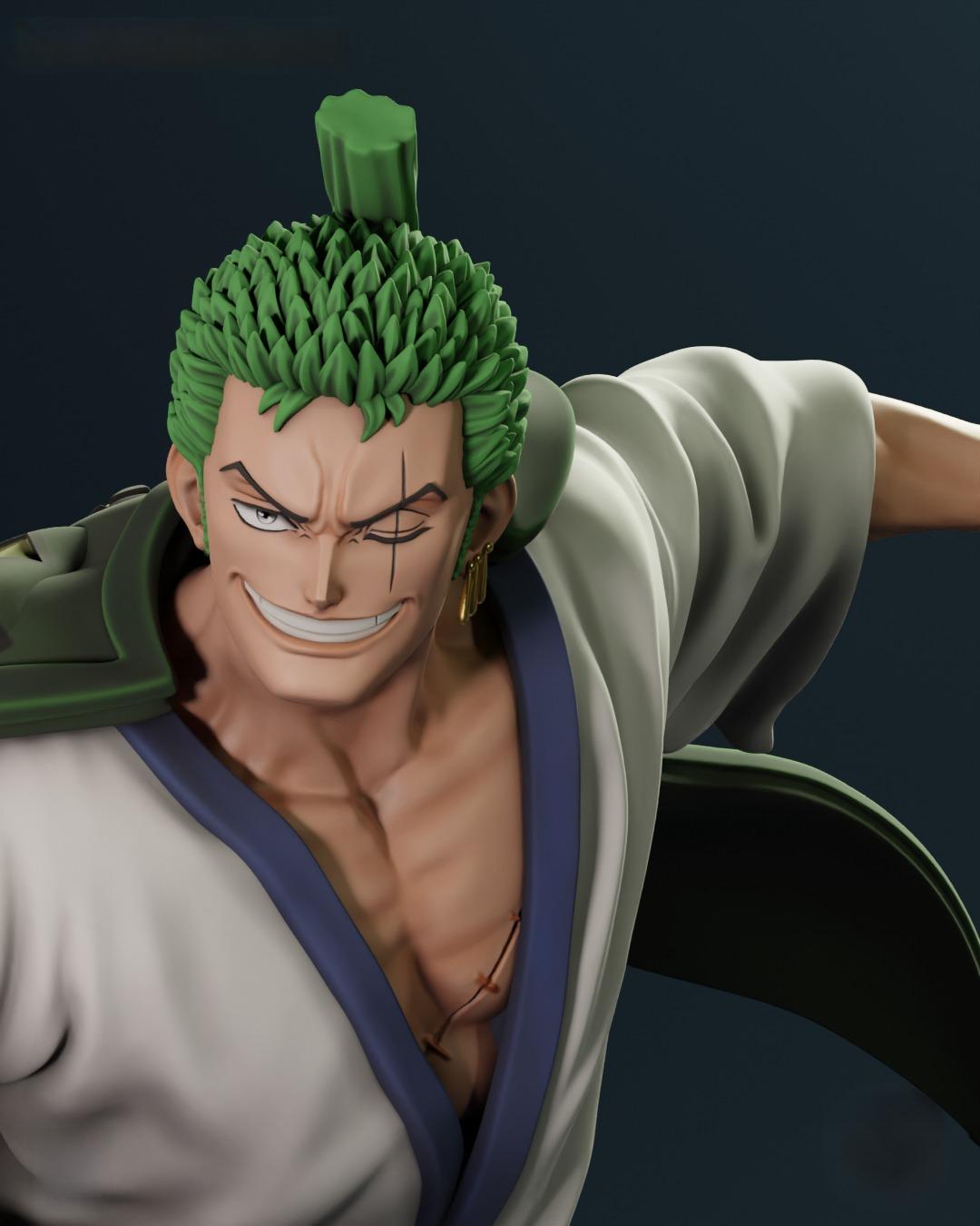 2255 Wano Zoro - One Piece - STL 3D Print Files