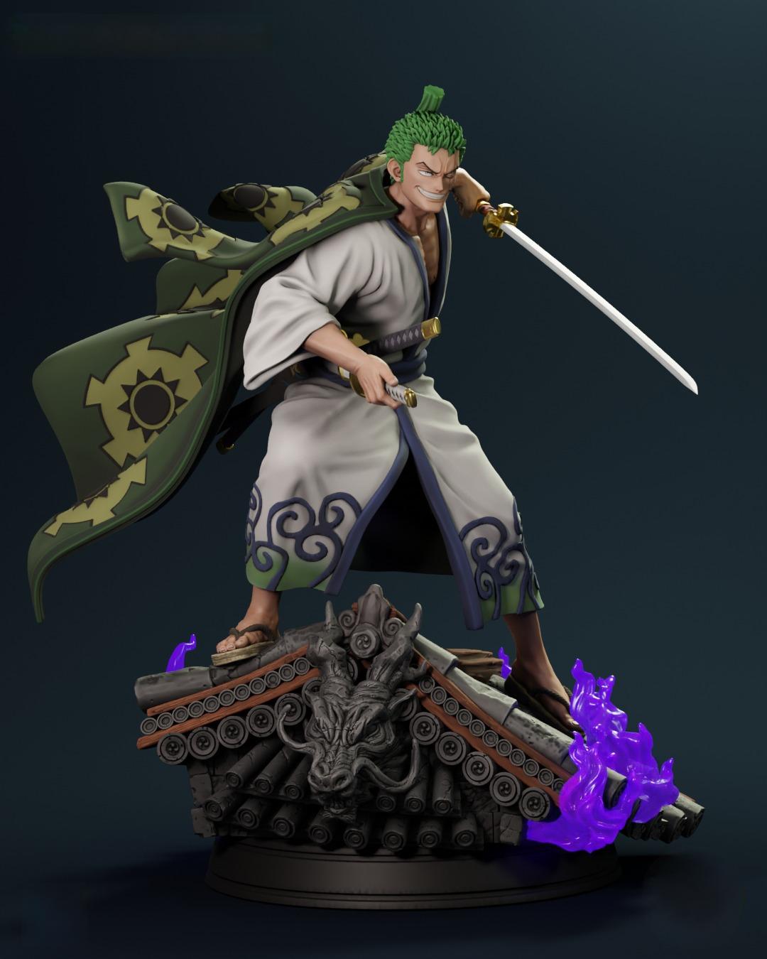 2255 Wano Zoro - One Piece - STL 3D Print Files