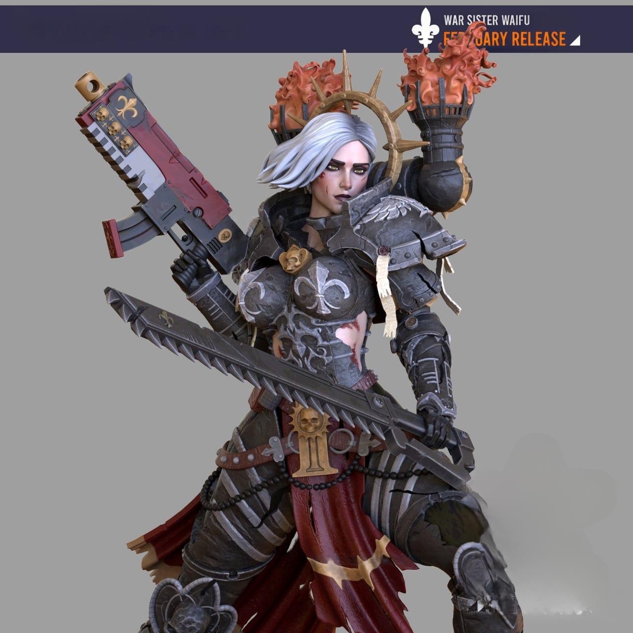 2267 Adepta Sororitas NSFW - Warhammer 40k - STL 3D Print Files – My Stl