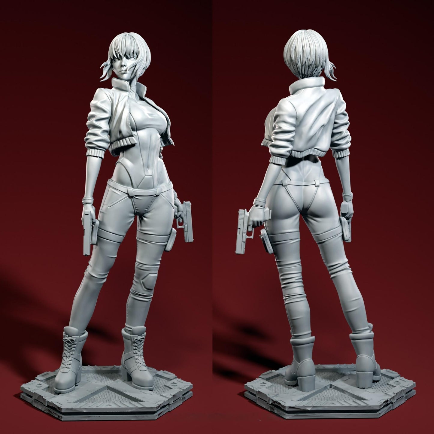 2294 Motoko Kusanagi - Ghost in the Shell - STL 3D Print Files