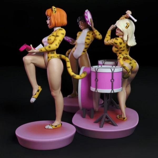 2330 Josie and the Pussy Cats NSFW - STL 3D Print Files