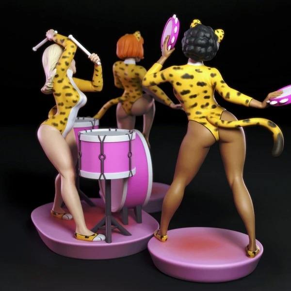 2330 Josie and the Pussy Cats NSFW - STL 3D Print Files