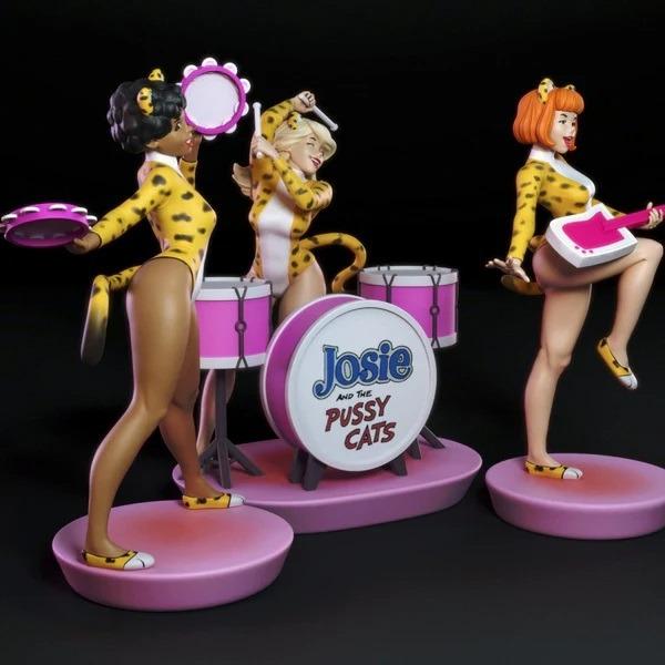 2330 Josie and the Pussy Cats NSFW - STL 3D Print Files
