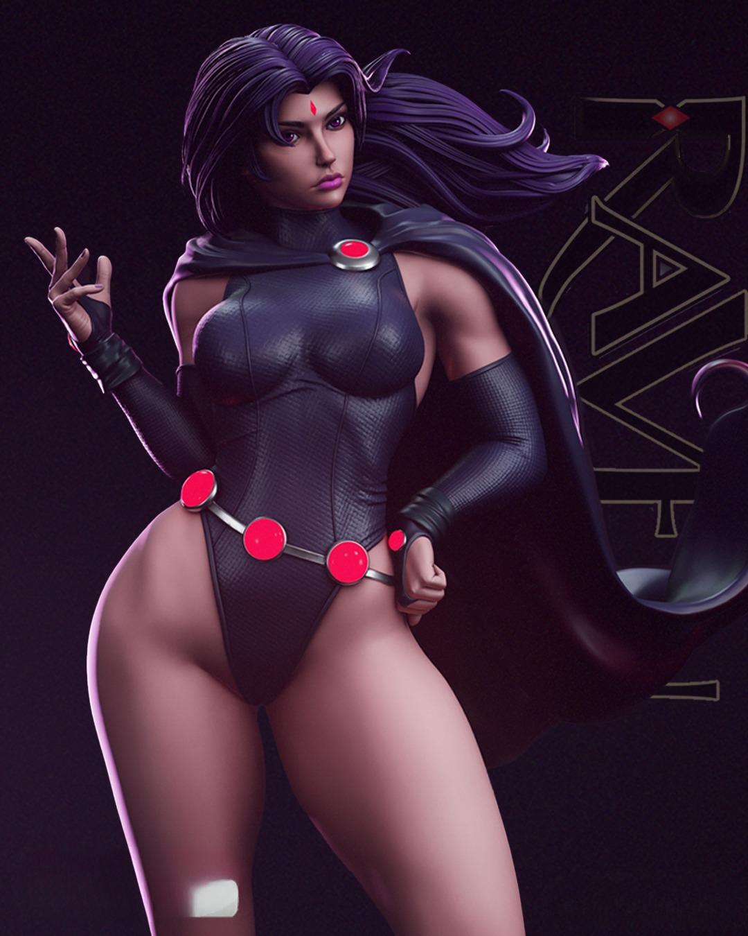 2337 Raven NSFW - DC Comics - STL 3D Print Files