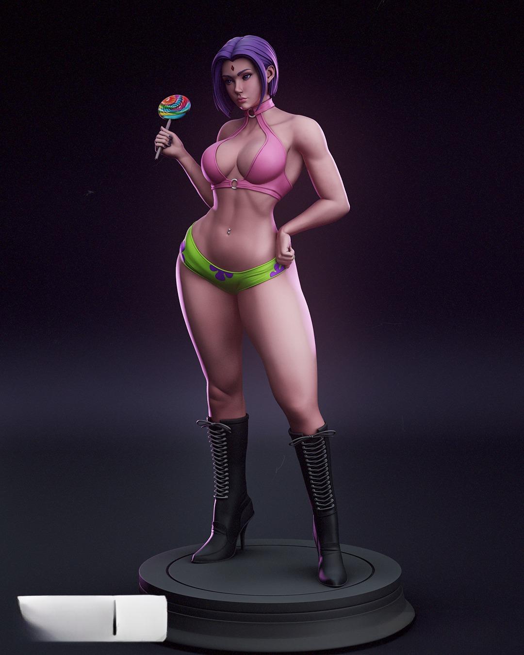 2337 Raven NSFW - DC Comics - STL 3D Print Files