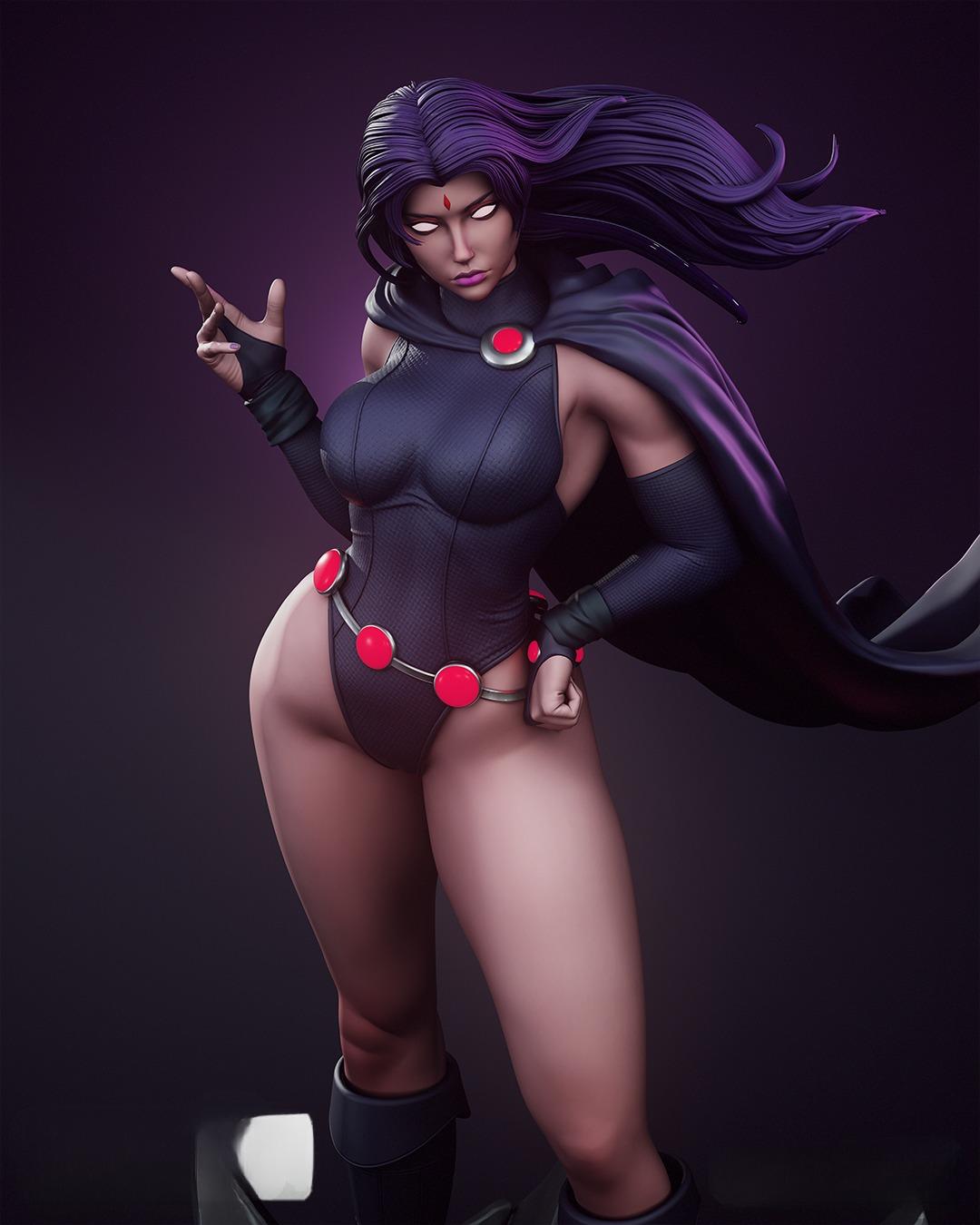 2337 Raven NSFW - DC Comics - STL 3D Print Files