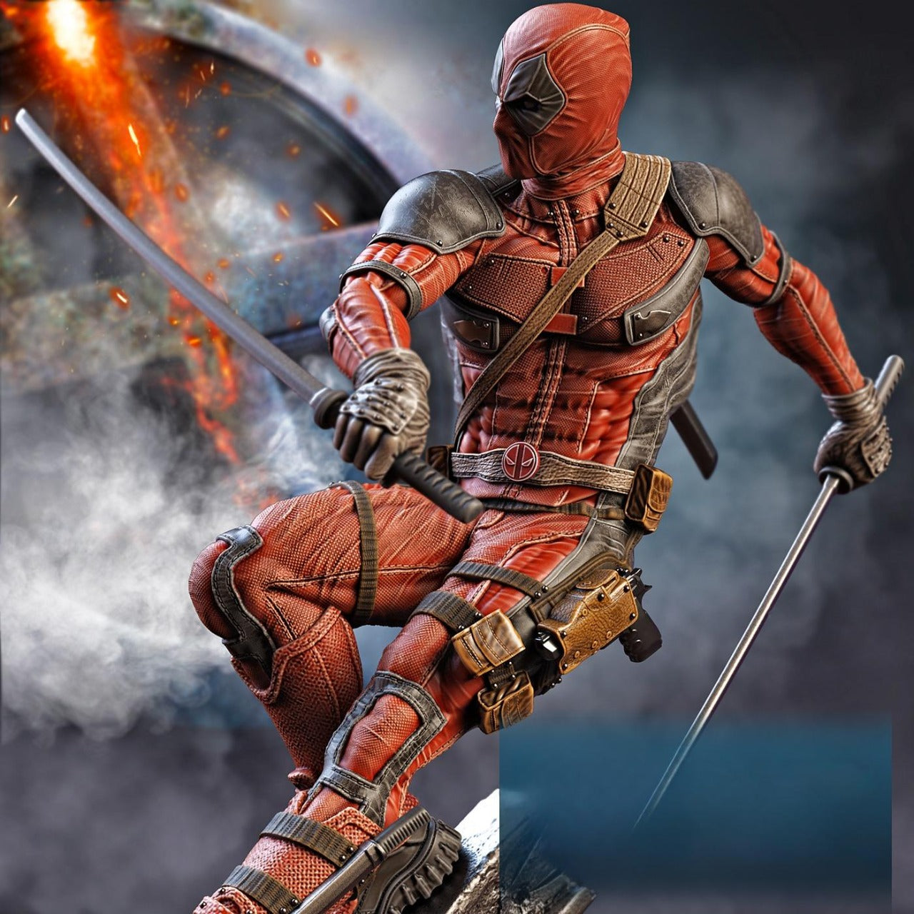 2376 Deadpool VS Wolverine - STL 3D Print Files
