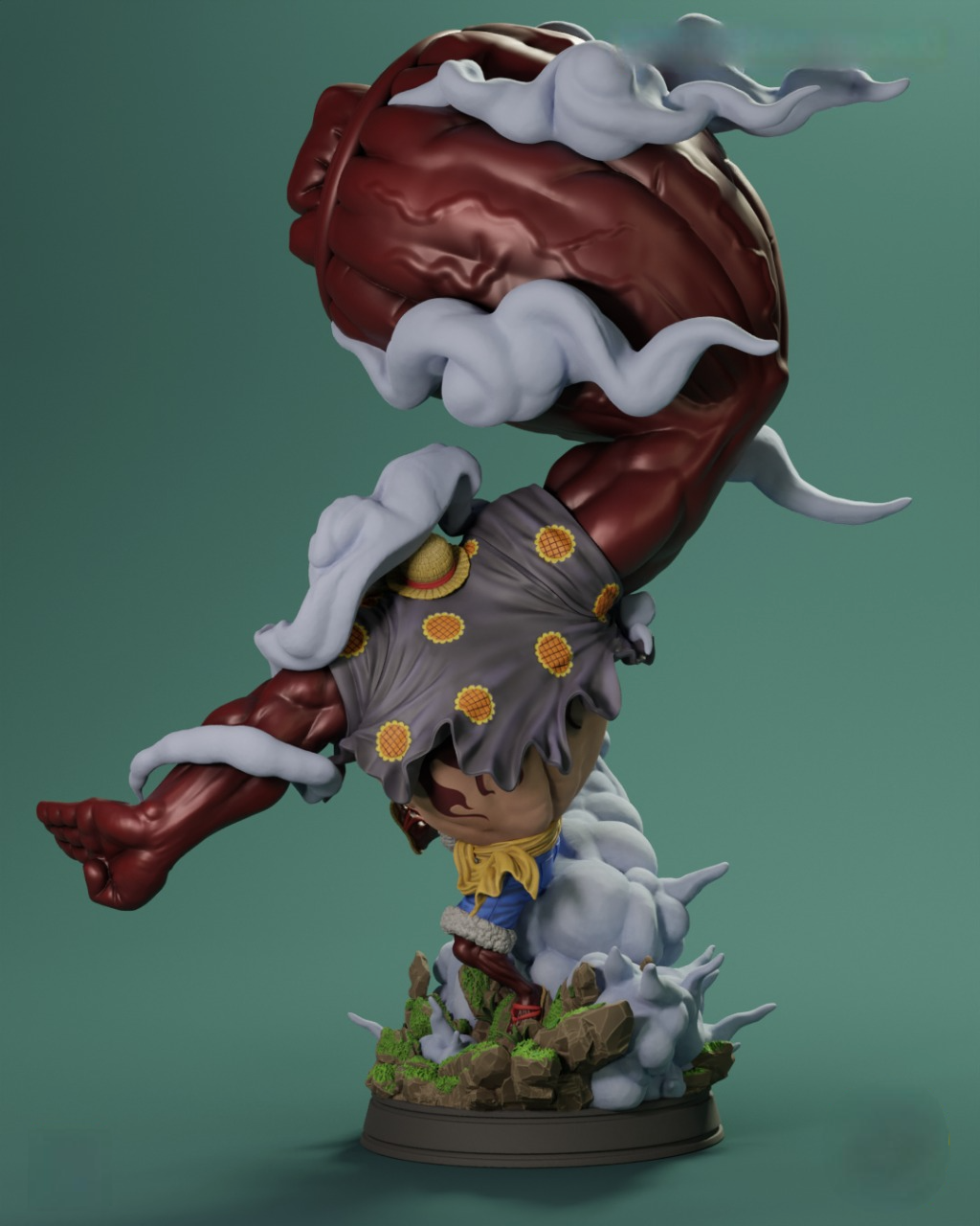 2389 Luffy Gear 4 - One Piece - STL 3D Print Files