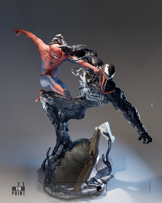 2398 Spider-Man VS Venom - STL 3D Print Files