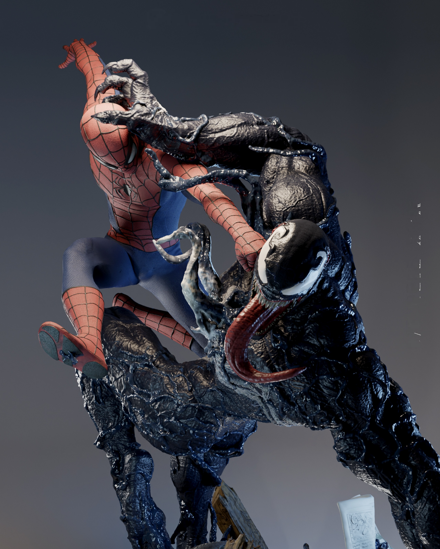 2398 Spider-Man VS Venom - STL 3D Print Files