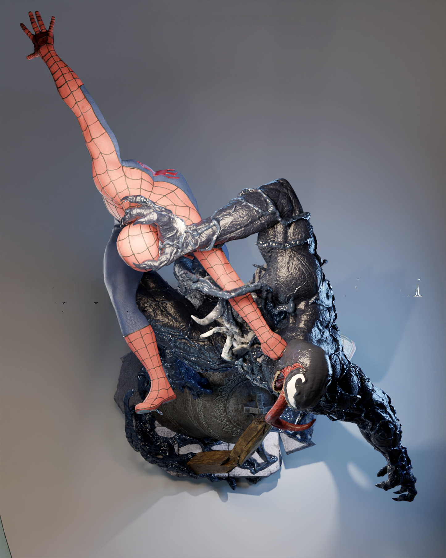 2398 Spider-Man VS Venom - STL 3D Print Files