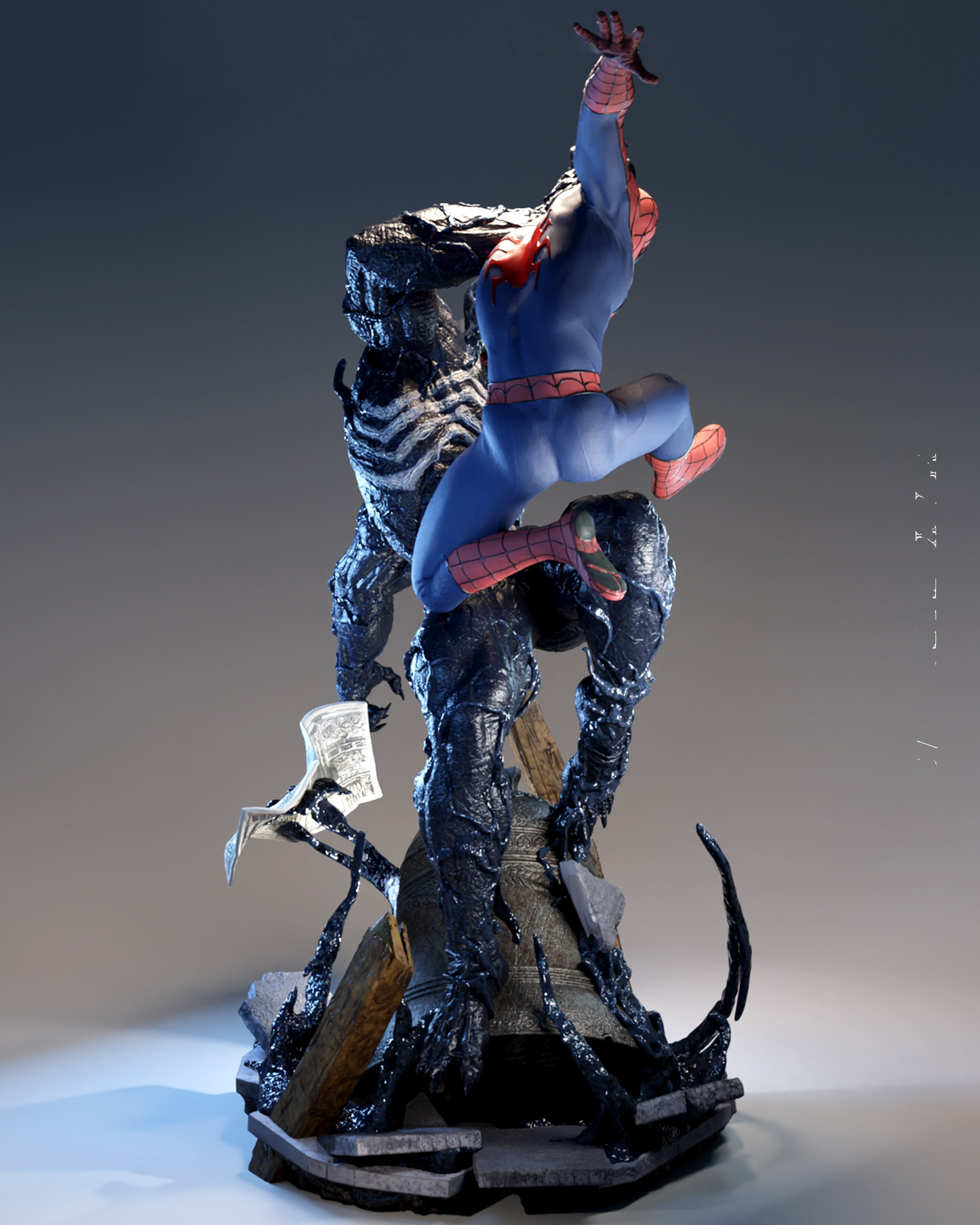 2398 Spider-Man VS Venom - STL 3D Print Files