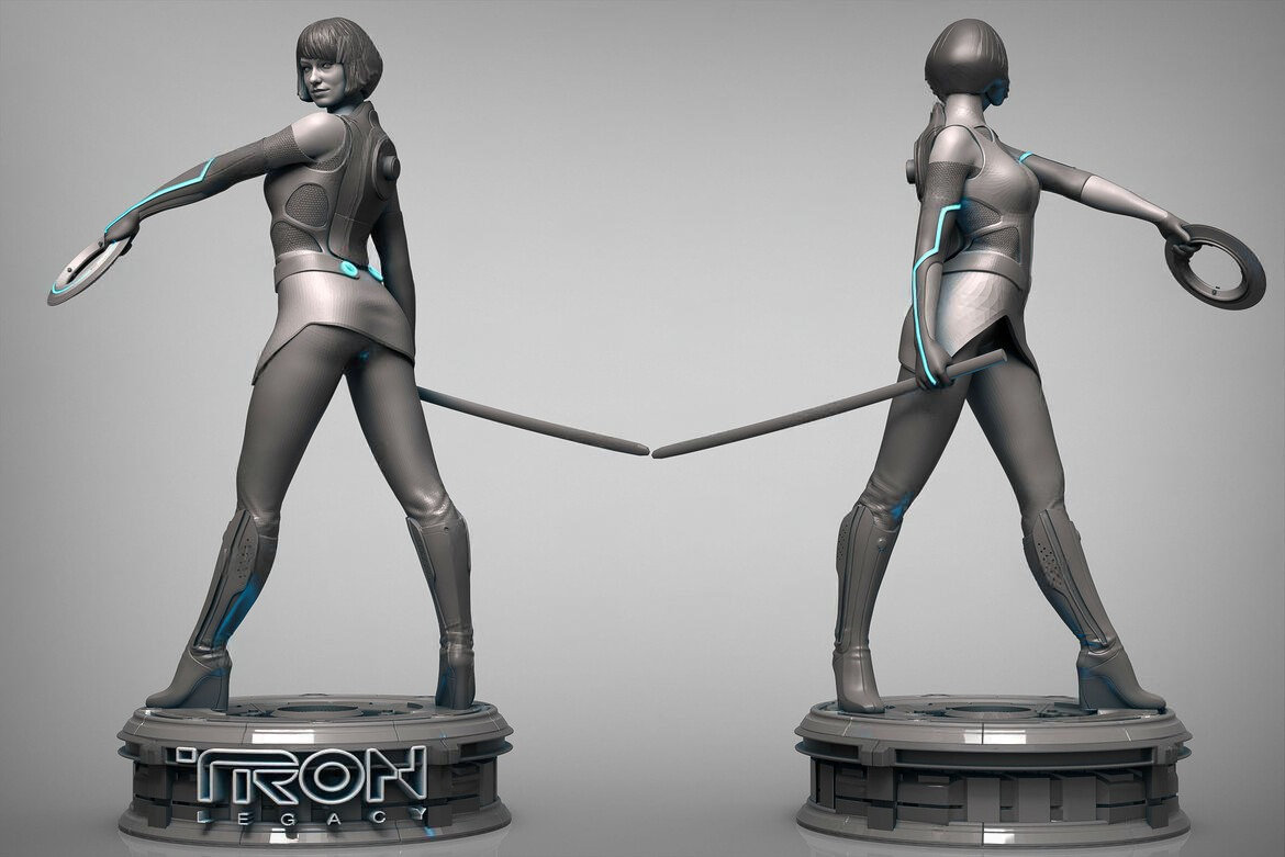 2404 Quorra NSFW - Tron - STL 3D Print Files