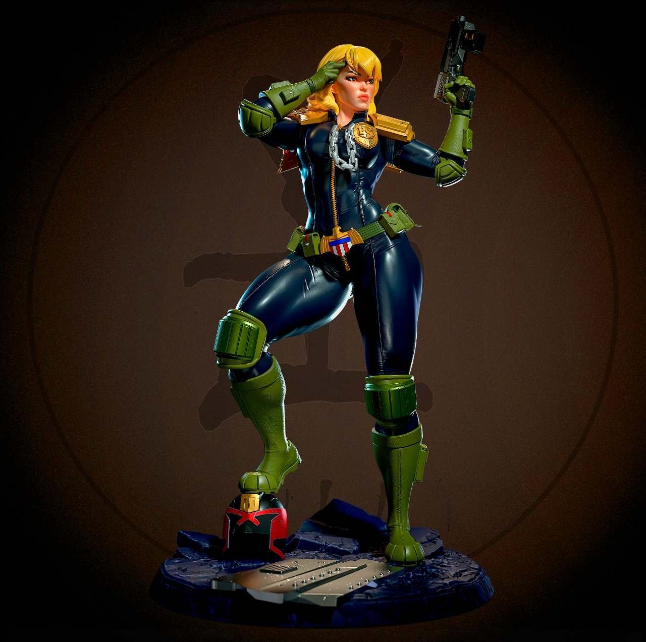 2463 Cassandra Anderson NSFW - Judge Dredd - STL 3D Print Files