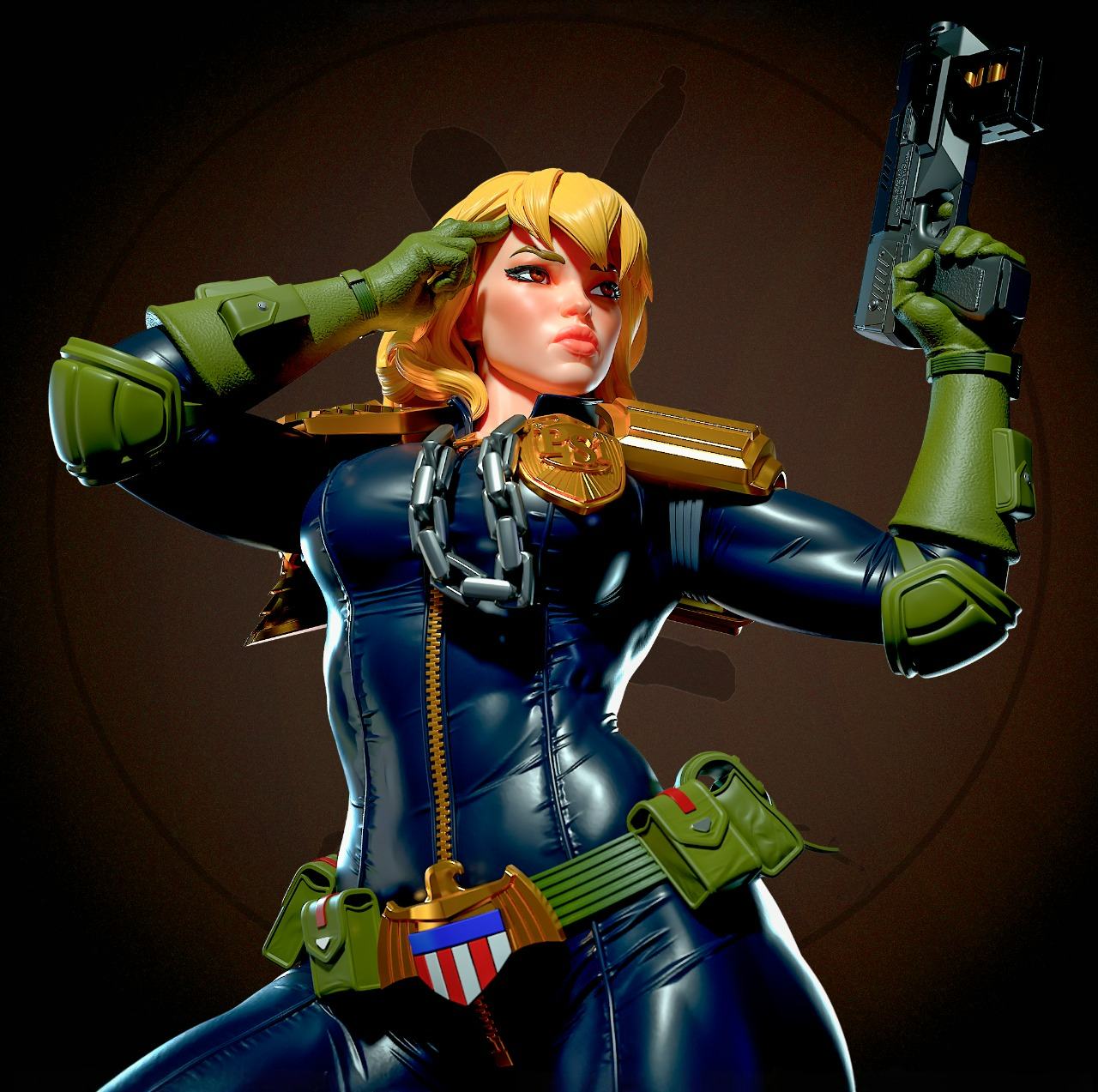 2463 Cassandra Anderson NSFW - Judge Dredd - STL 3D Print Files