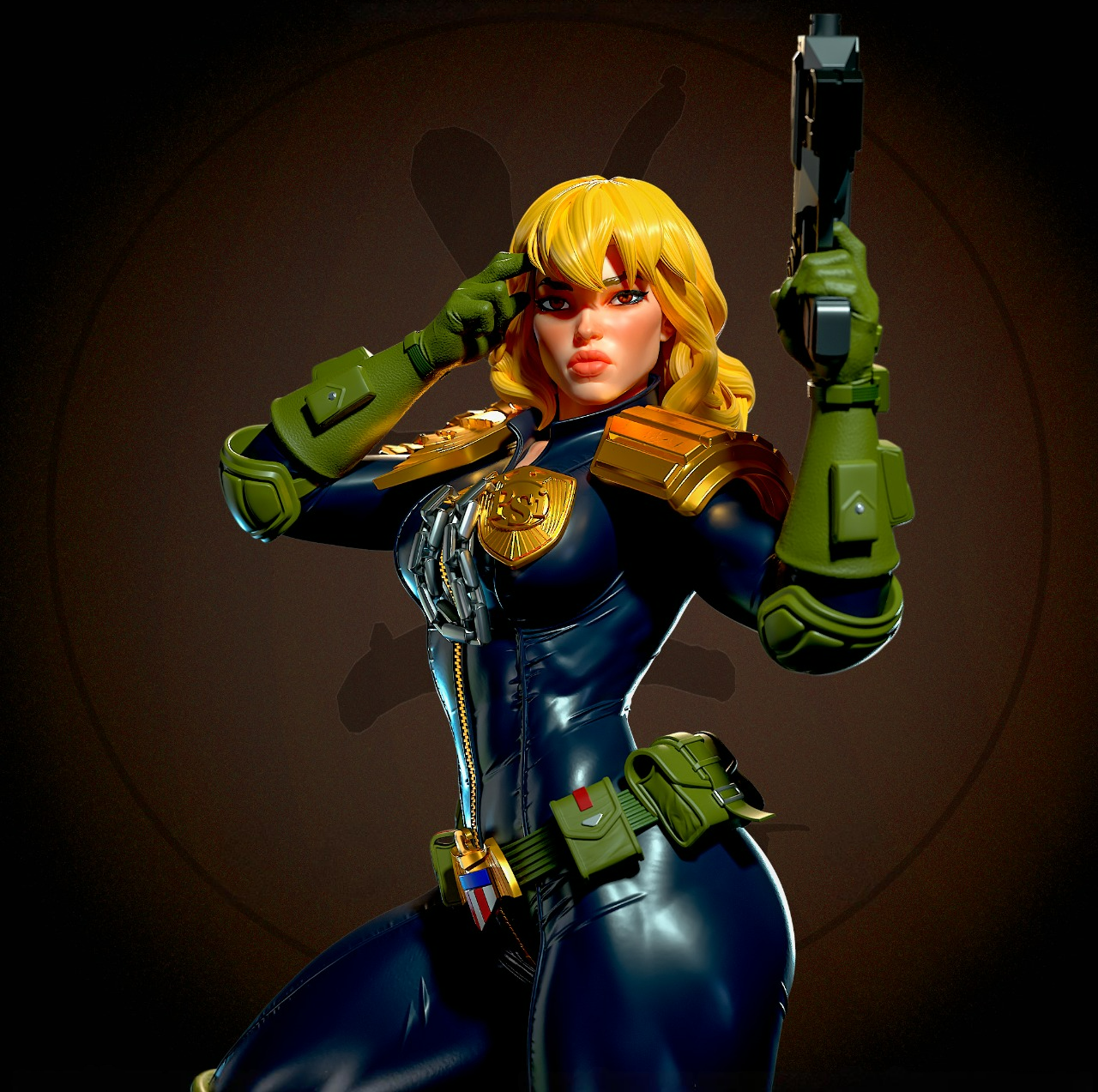 2463 Cassandra Anderson NSFW - Judge Dredd - STL 3D Print Files
